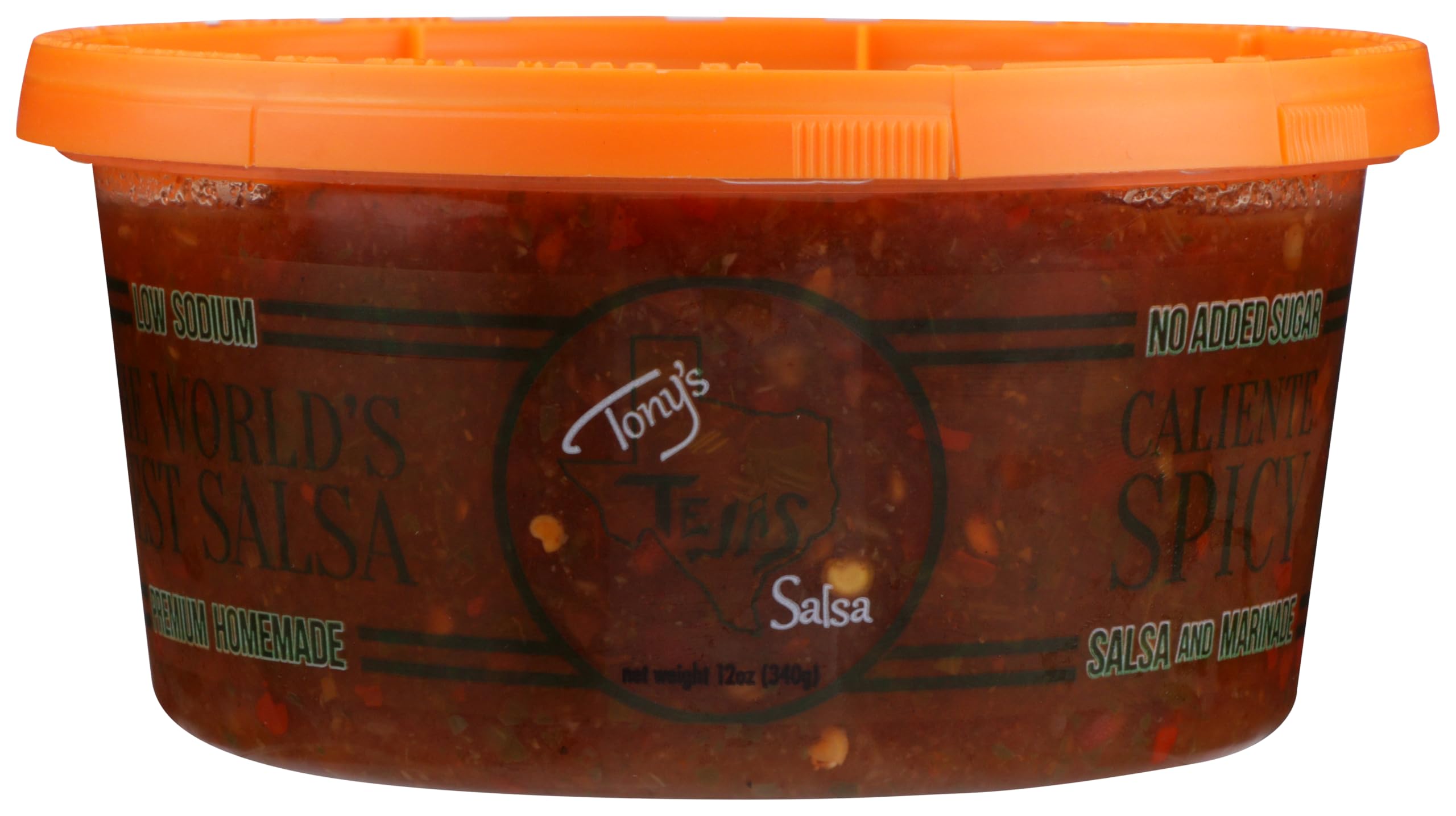 Tonys Tejas Salsa Caliente Spicy Salsa, 12 OZ