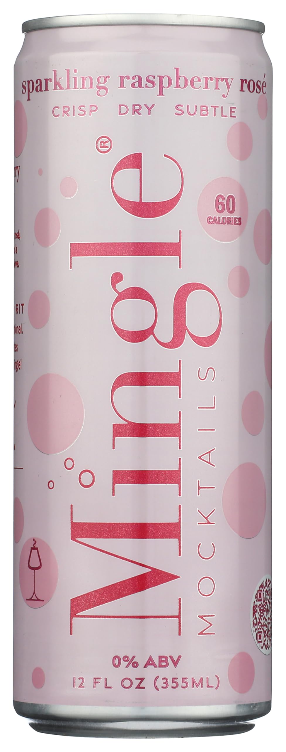 Mingle, Non-Alcoholic Cocktail Sparkling Raspberry Rose, 12 Fl Oz Single Can