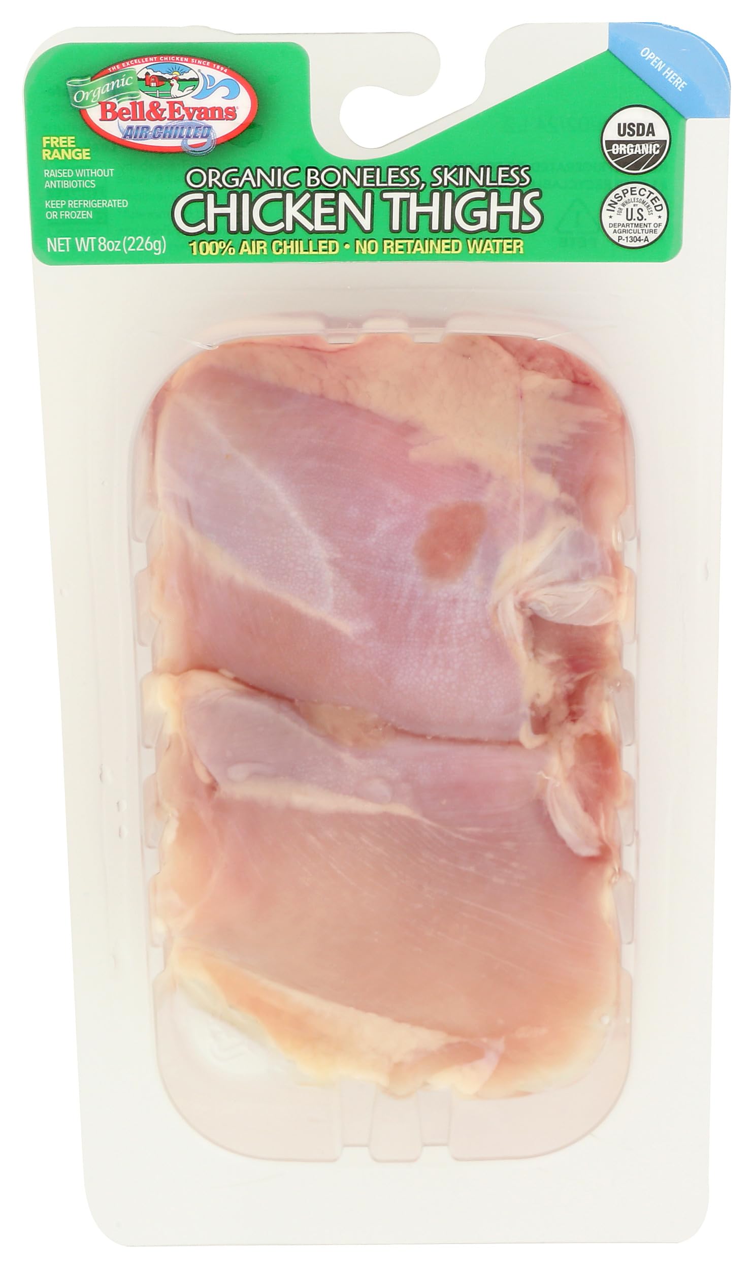 Chicken ThighBoneless/Skinless Organic, 8 Ounce