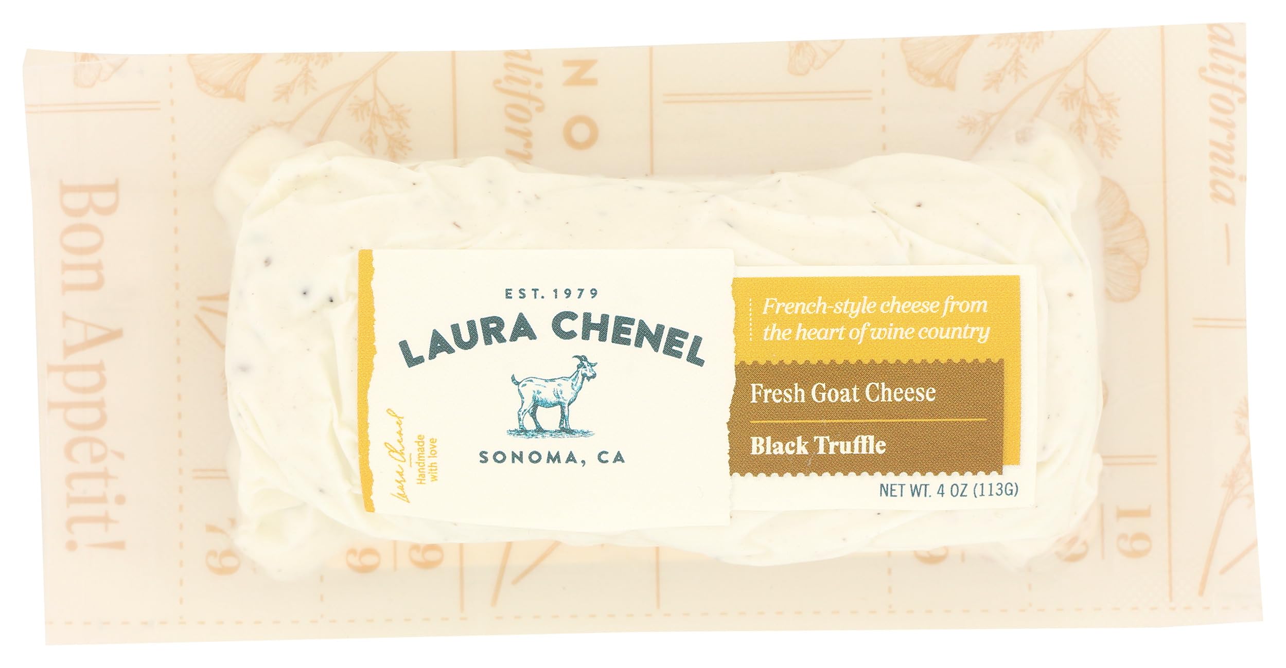 Chevre Black Truffle Log, 4 Ounce