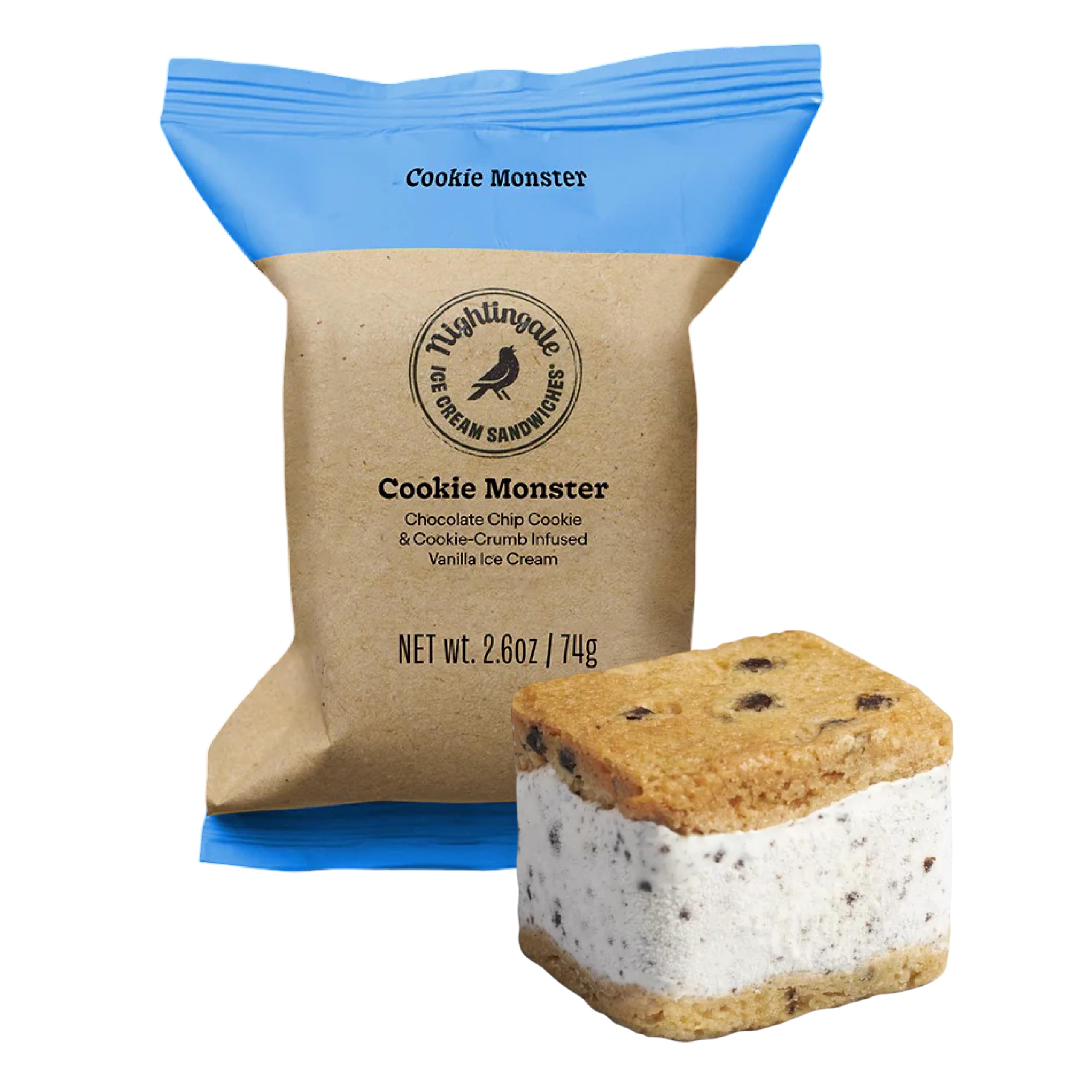 Cookie Monster Ice Cream Sandwich, 2.6 Ounce