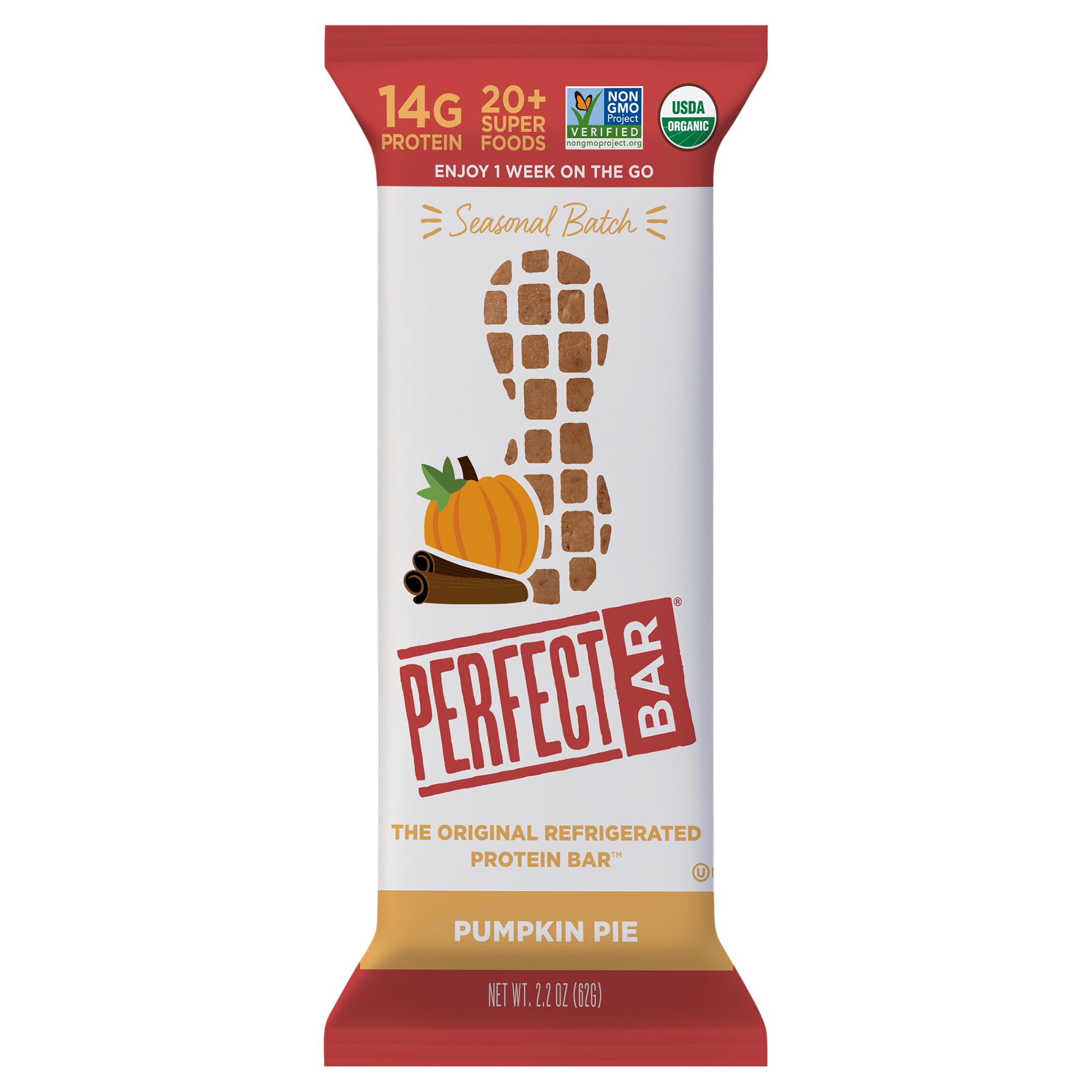 PERFECT BAR Organic Pumpkin Pie Protein Bar, 2.2 OZ