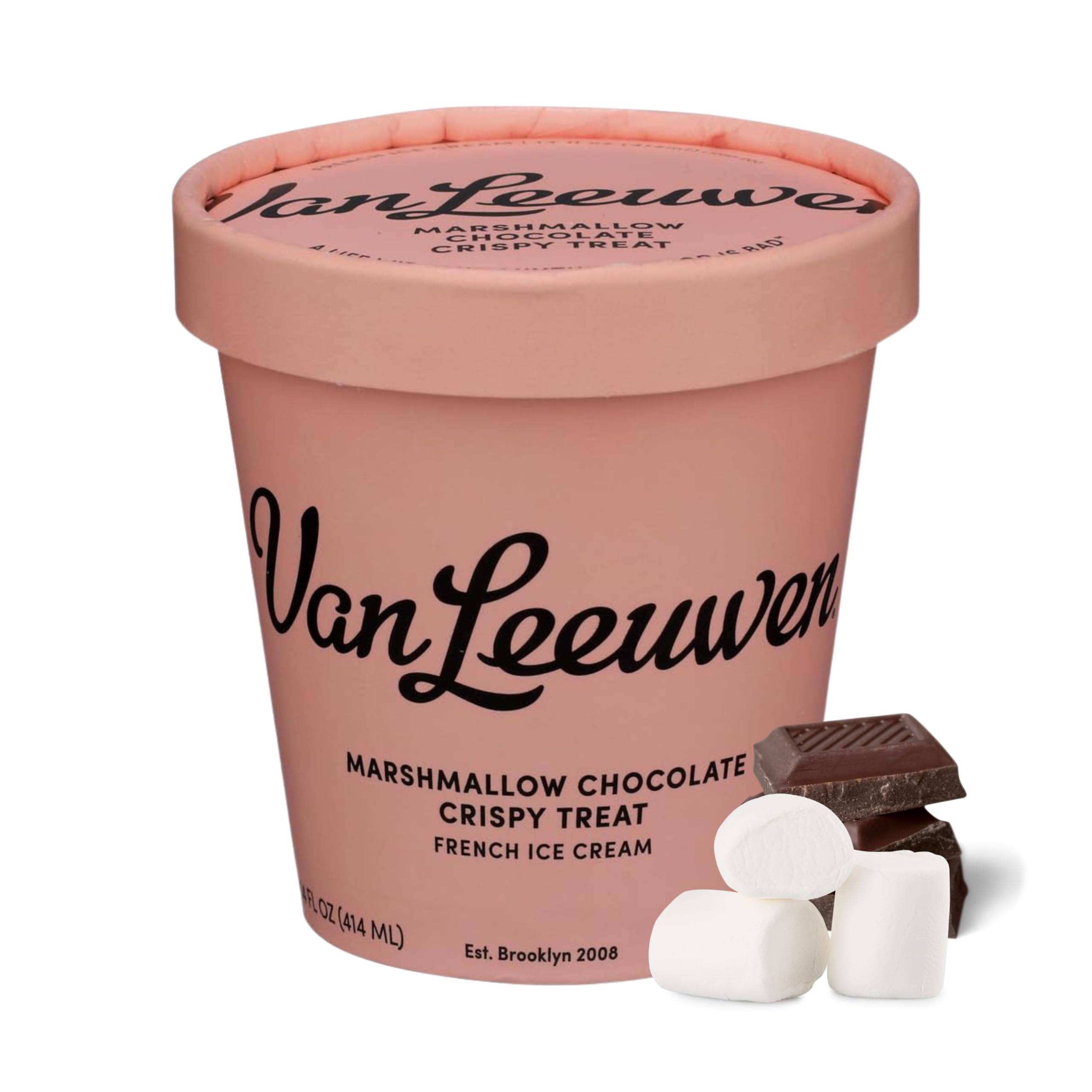 Van Leeuwen Premium Ice Cream Marshmallow Crispy Treat, 14 oz (Frozen)