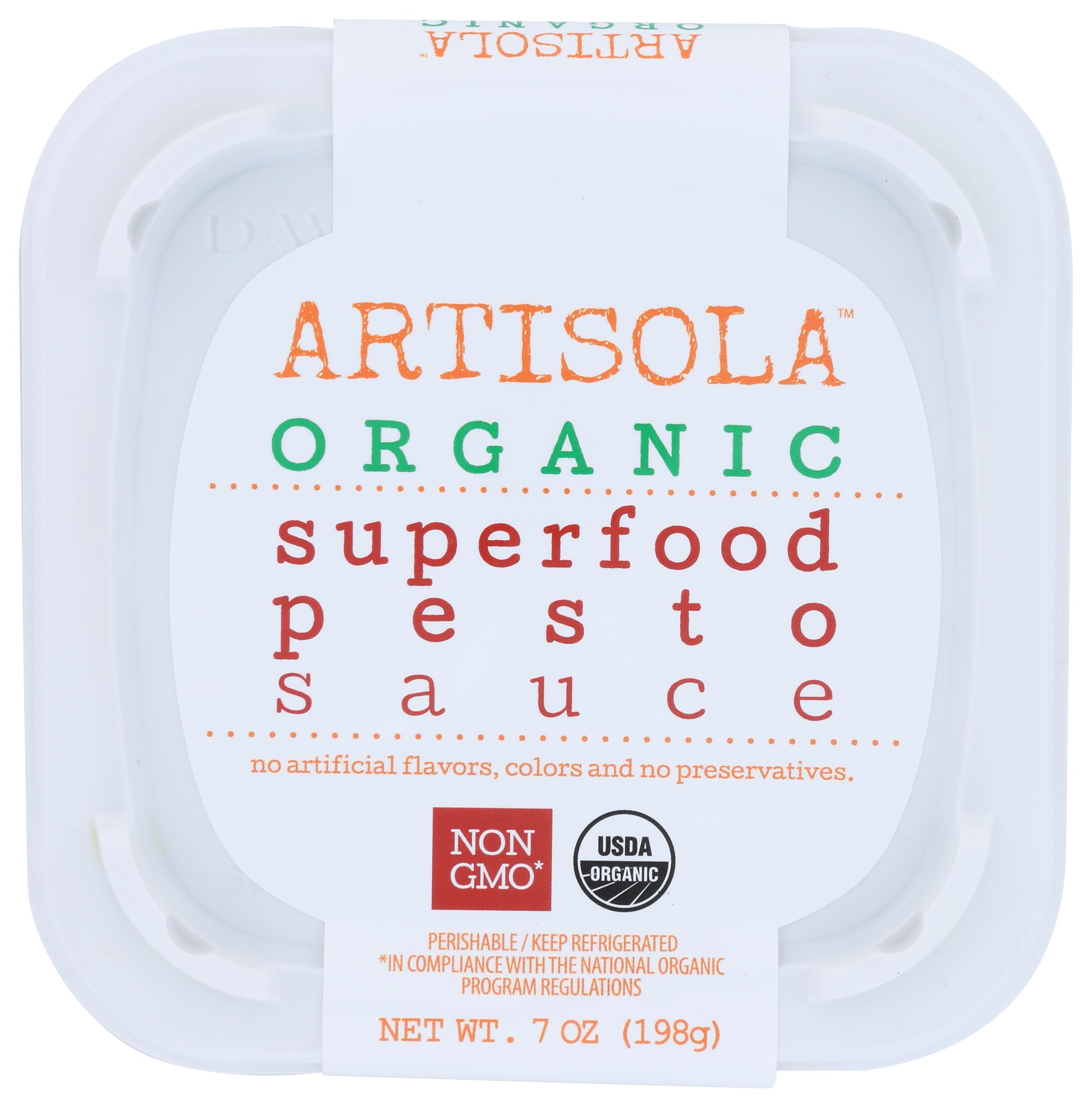 Artisola Sauce, Organic Superfood Pesto Sauce, 7 oz