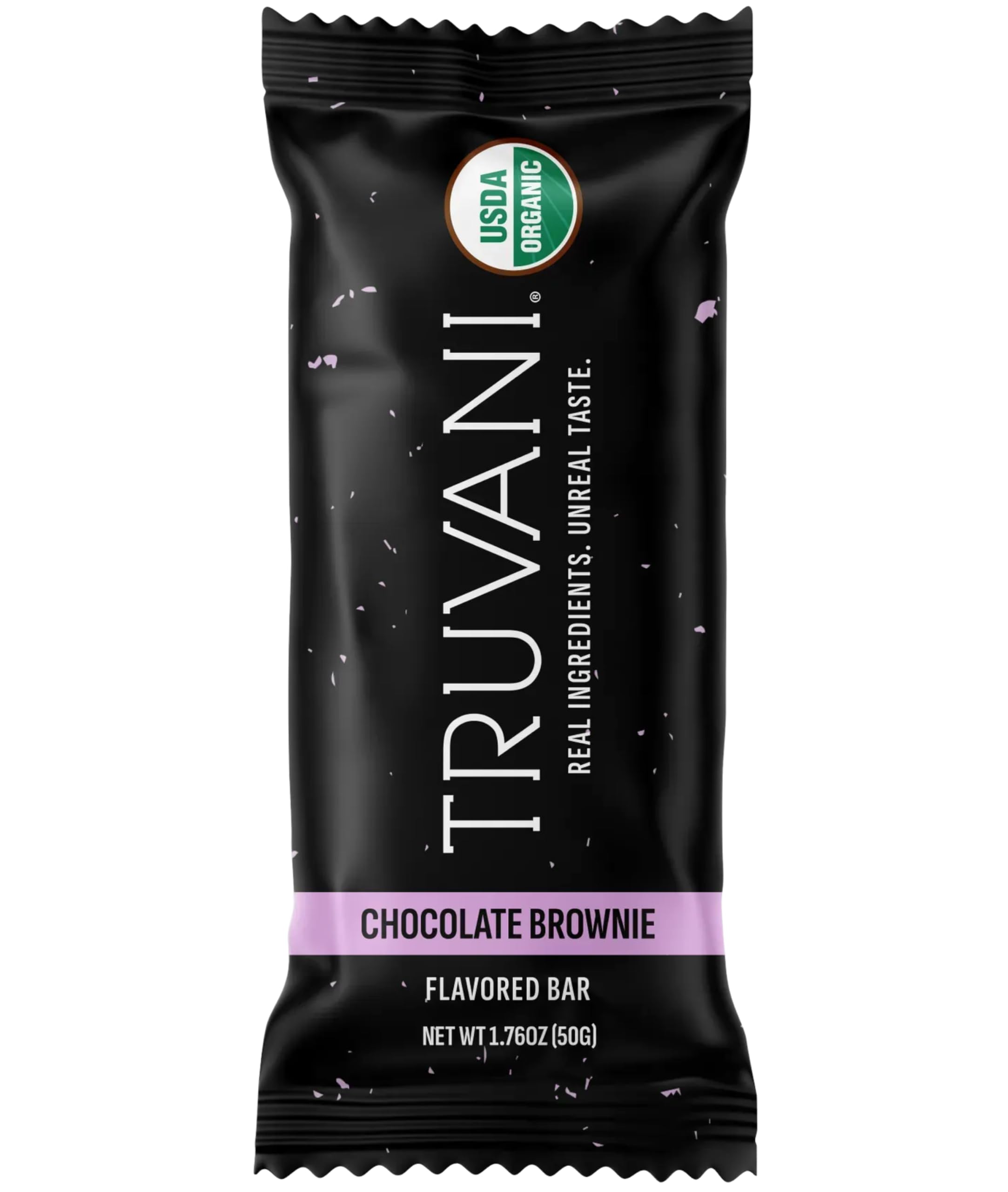 Truvani Plant Based Snack Bars | Chocolate Brownie | 1 Pack | Vegan | 7g Protein | USDA Organic and Vegan | Dairy, Soy, and Gluten Free | Individually Wrapped