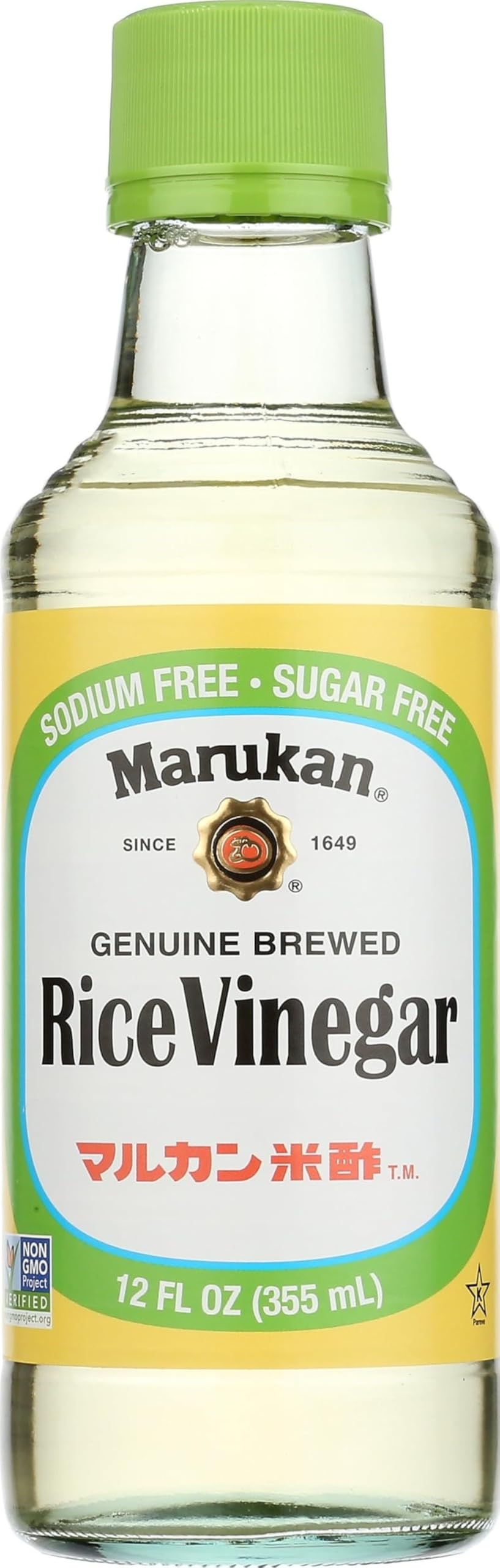 Marukan Genuine Brewed Rice Vinegar, 12 Ounce Glass Bottle (Pack of 1)