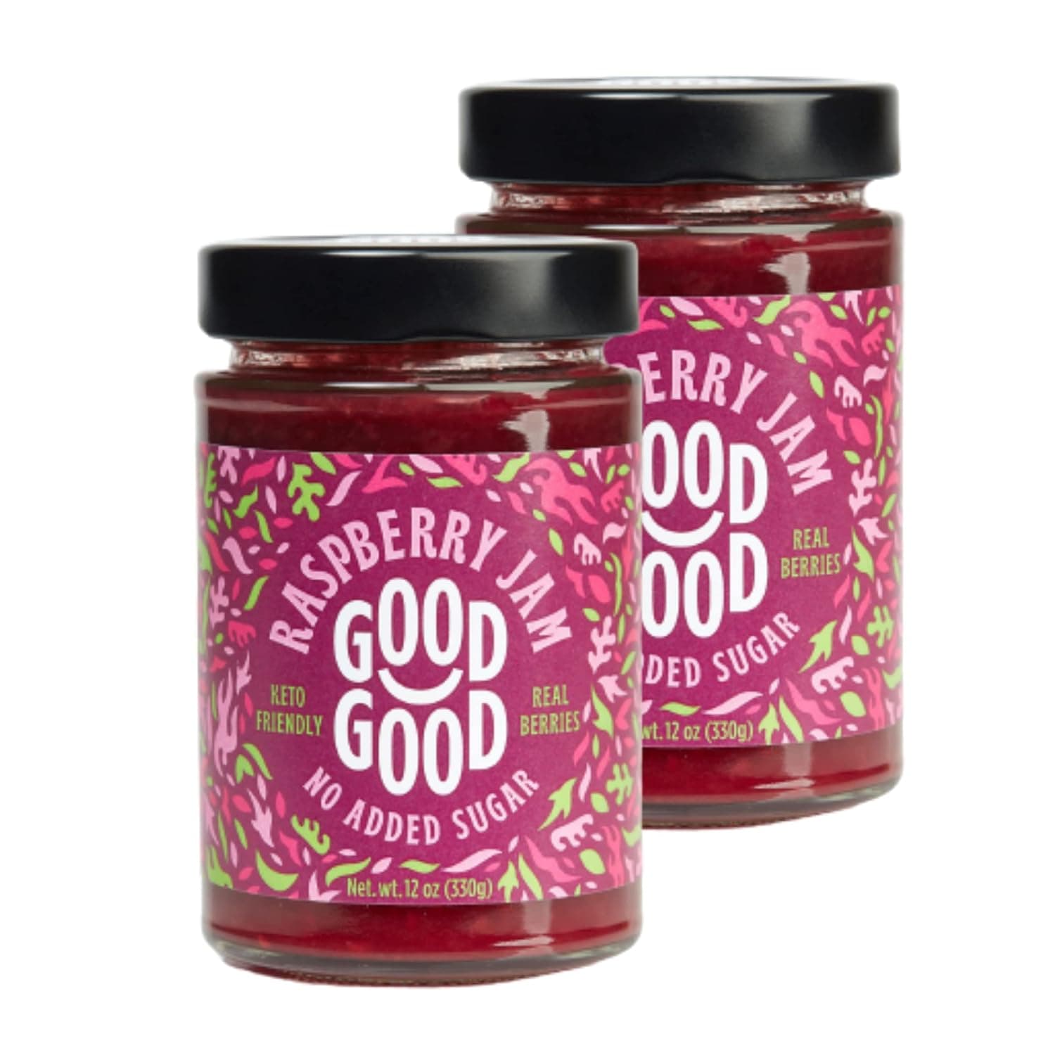 GOOD GOOD No Added Sugar Jam (Raspberry)