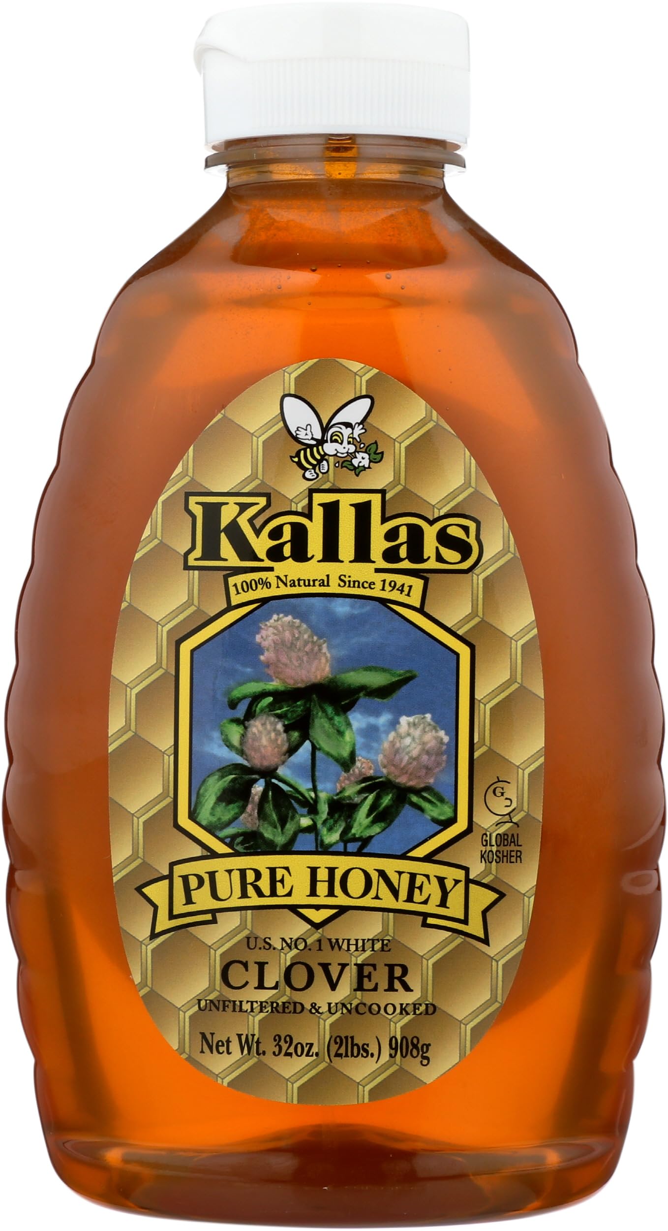 Kallas Clover Honey, 32 OZ