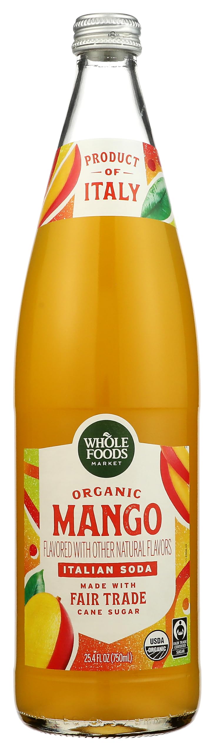 Whole Foods Market Organic Mango Flavored Italian Soda, 25.4 FZ
