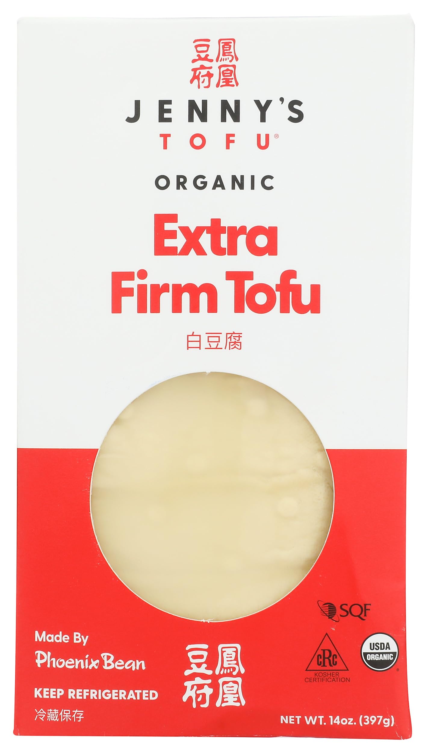 Jennys Tofu, Tofu Extra Firm Organic, 14 Ounce
