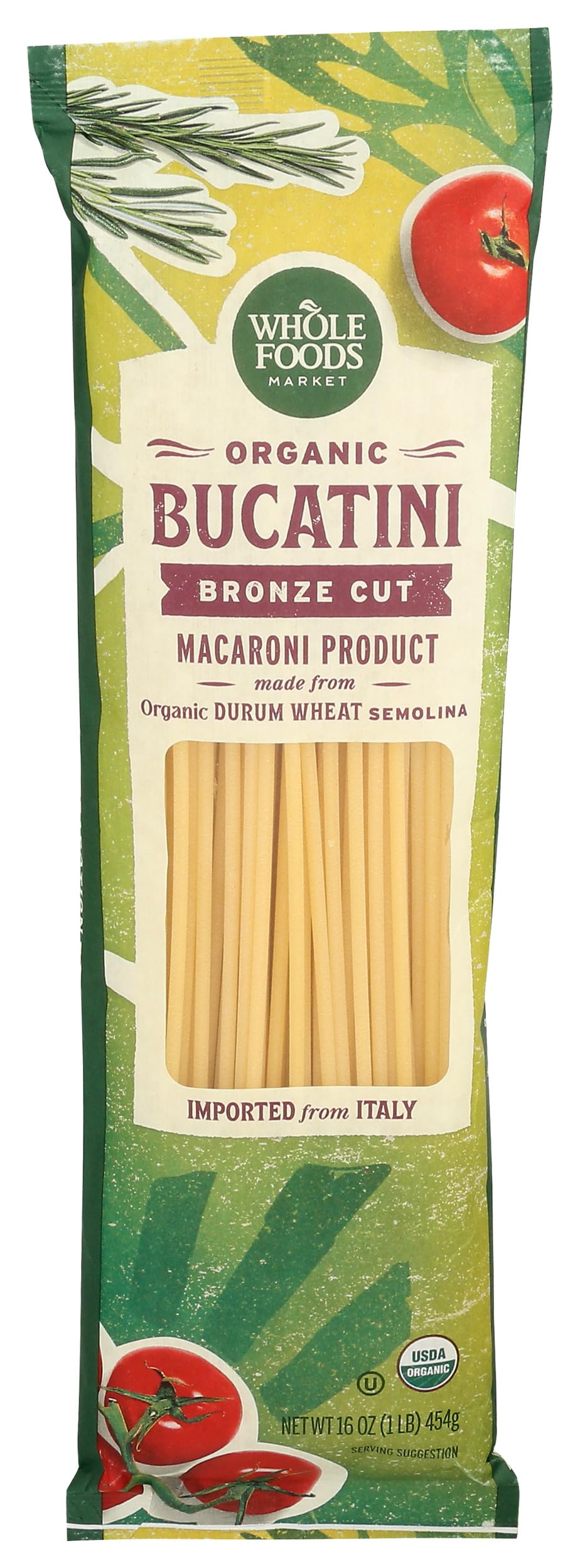 Whole Foods Market Organic Bucatini, 16 Ounce