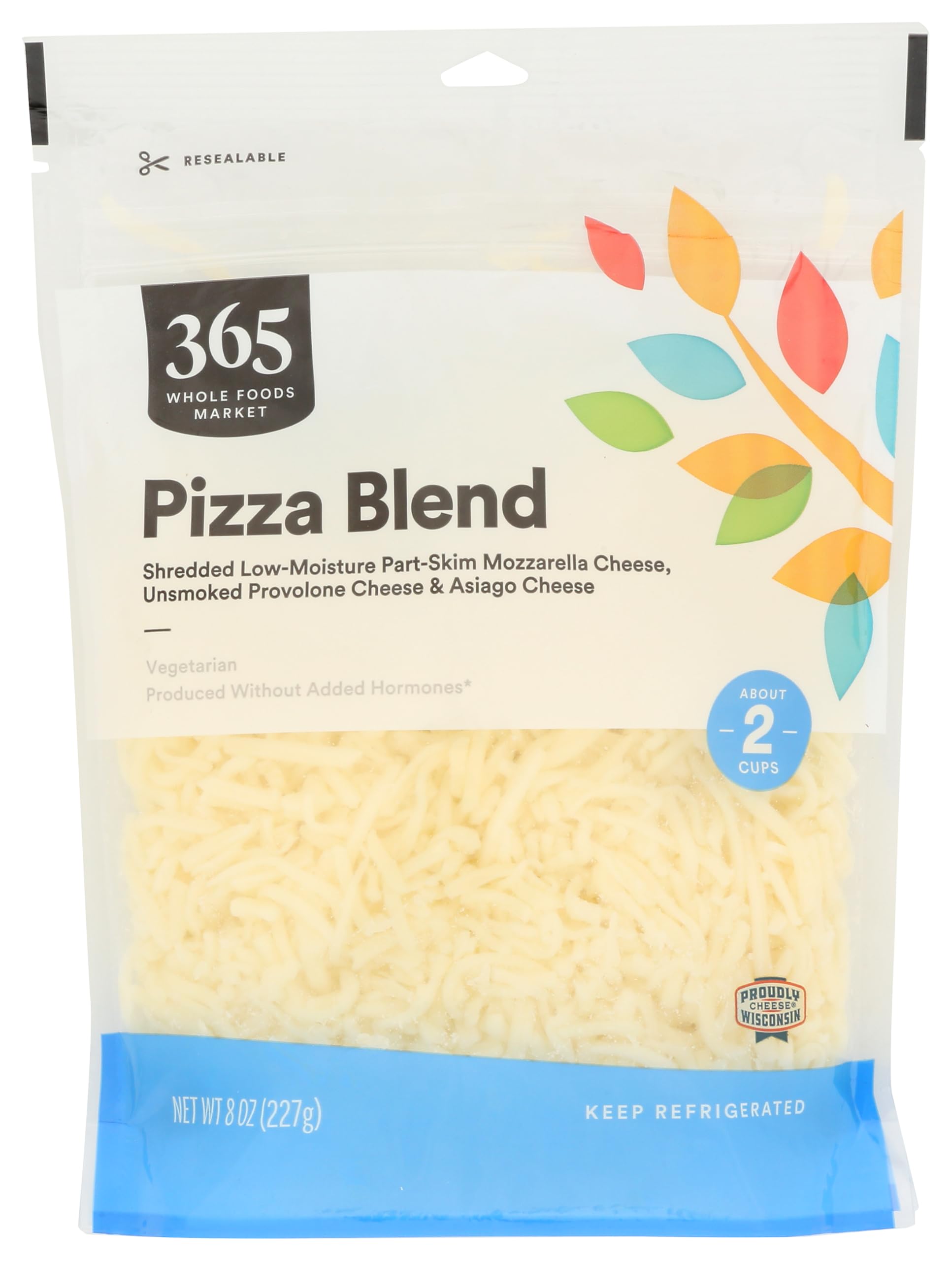 365 By Whole Foods Market, Pizza Blend Cheese, Shredded, 8 Ounce