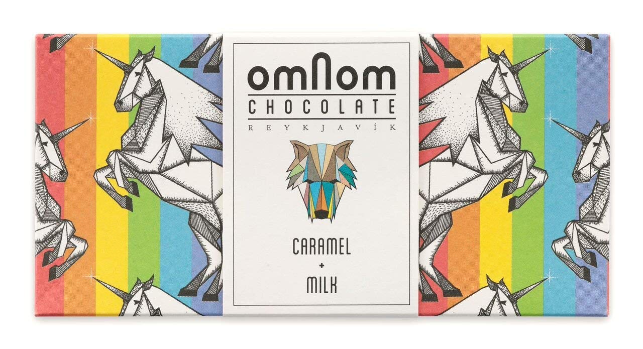 Omnom Caramel Milk Chocolate Bar, 2.1 OZ