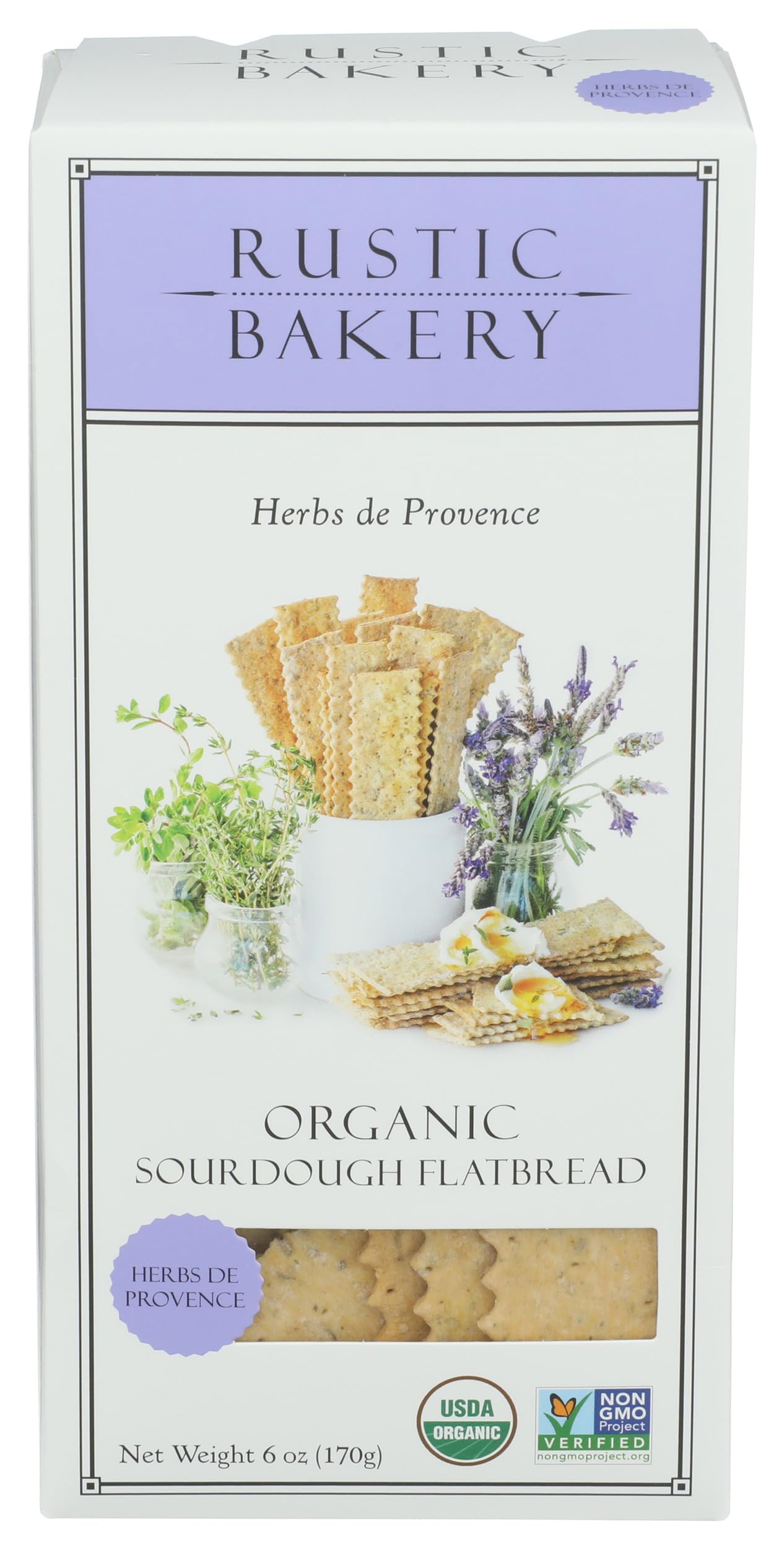 Flatbread Herbs De Provence Organic, 6 Ounce