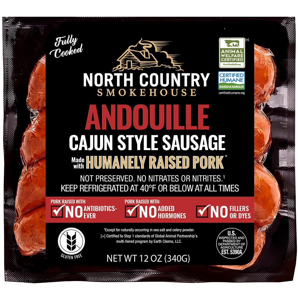 North Country Smokehouse Andouille Pork Sausage, 12 Ounce