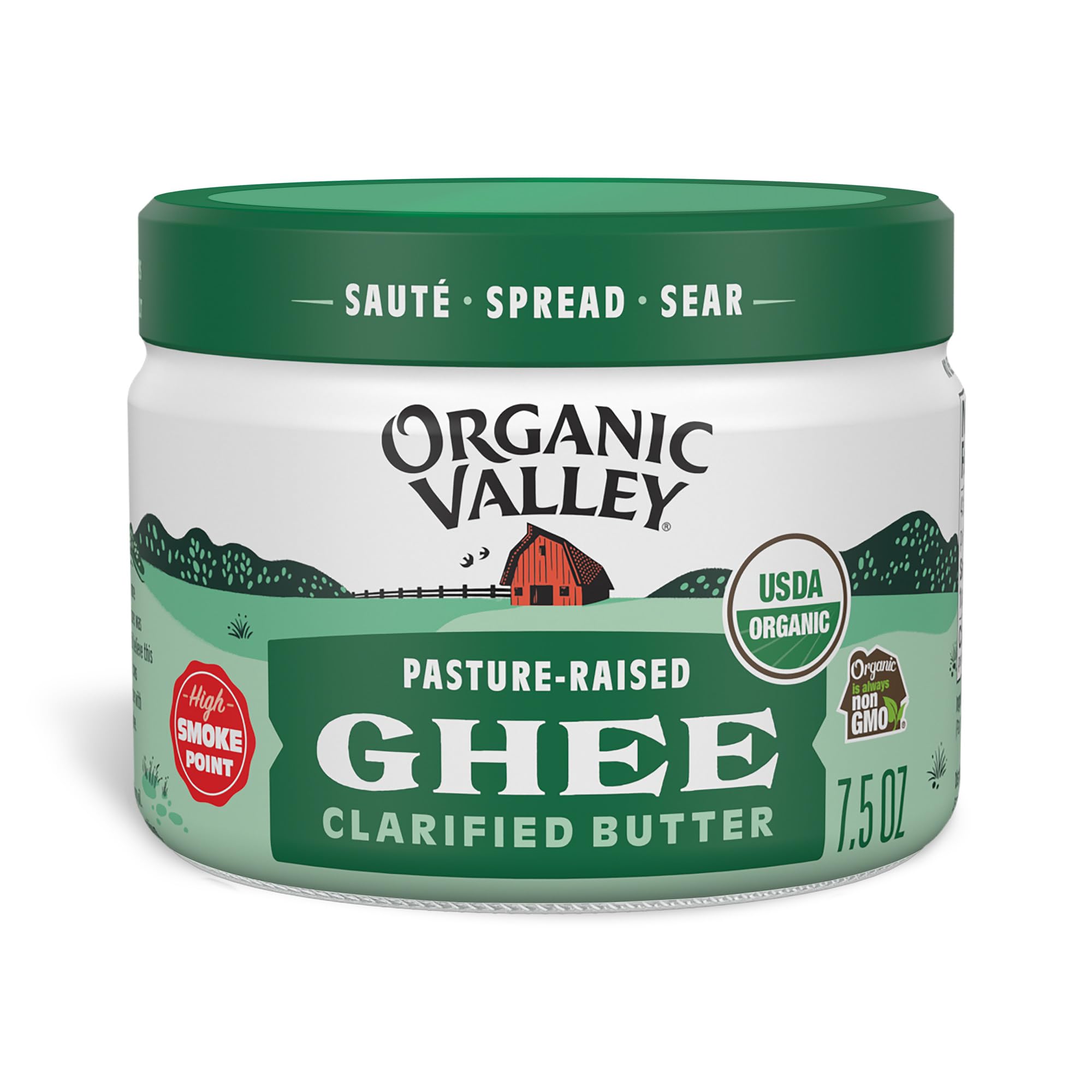 Ghee Butter Clarified Organic, 7.5 Ounce