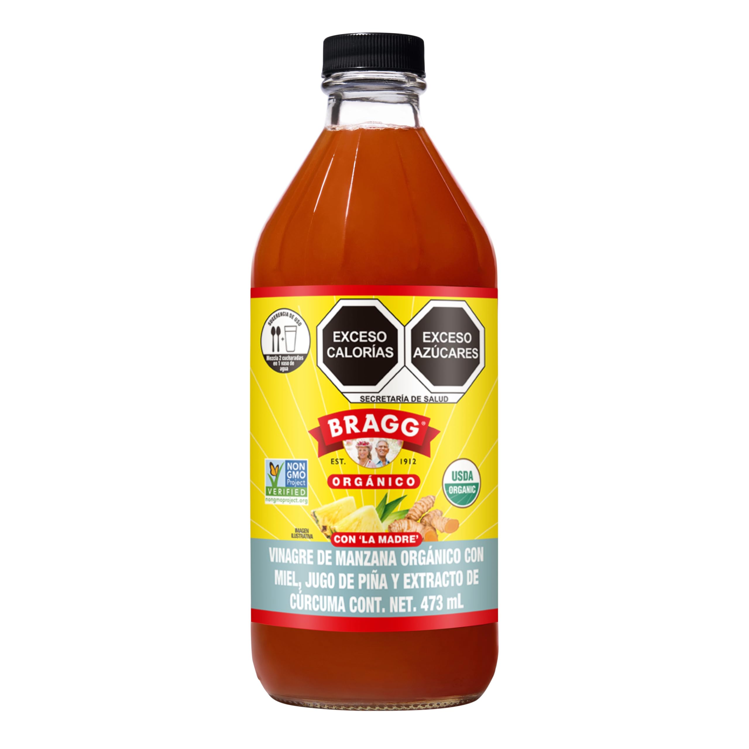 Bragg Live Foods Organic Pineapple Turmeric Apple Cider Vinegar, 16 FZ