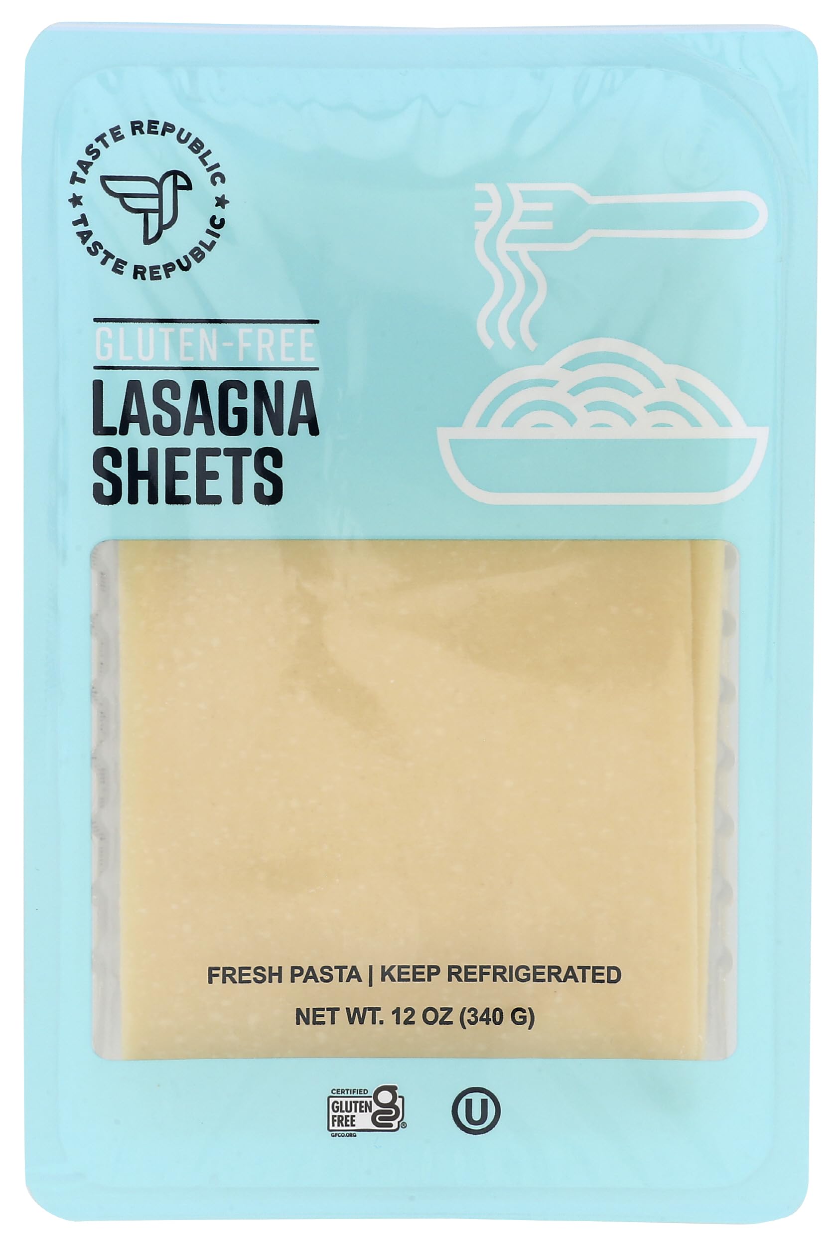 Gluten-Free Lasagna Noodles, Fresh Brown Rice Sheets Stack Perfectly to Create Delicious Lasagna Layers, 12 Ounce