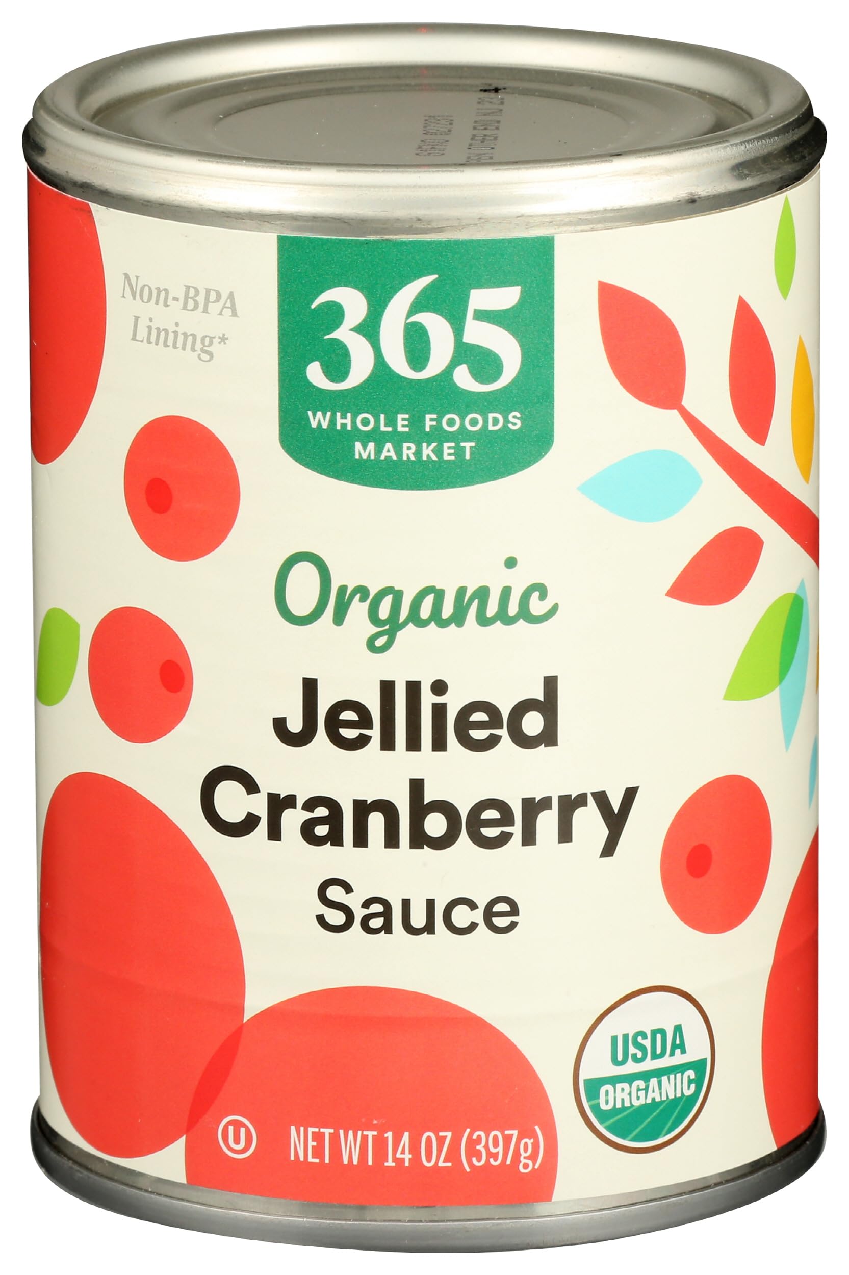 Organic Jellied Cranberry Sauce, 14 Ounce