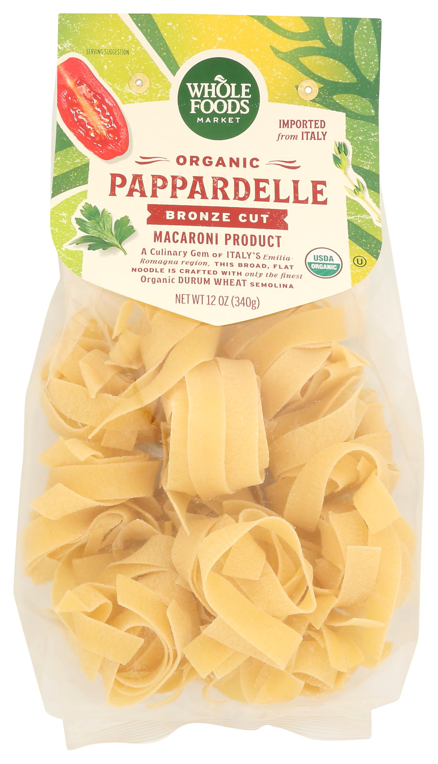 WHOLE FOODS MARKET Organic Pappardelle Pasta, 12 OZ