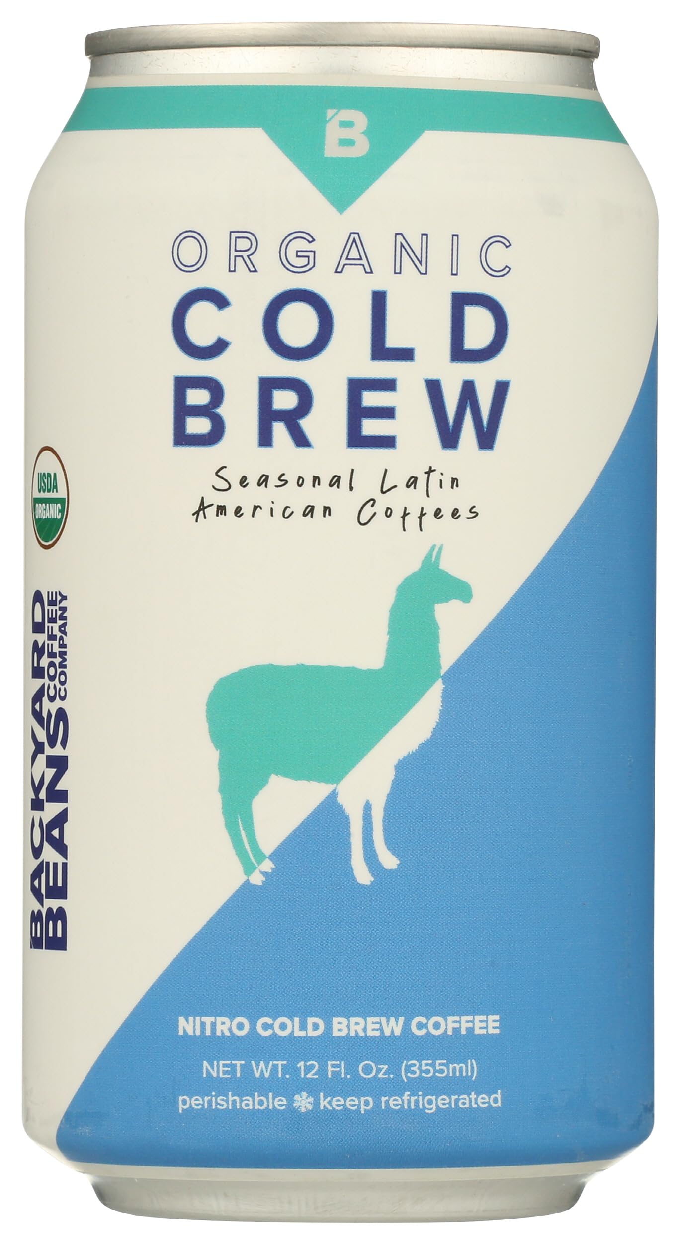 Backyard Beans, Coffee Cold Brew Nitro Organic, 12 Fl Oz