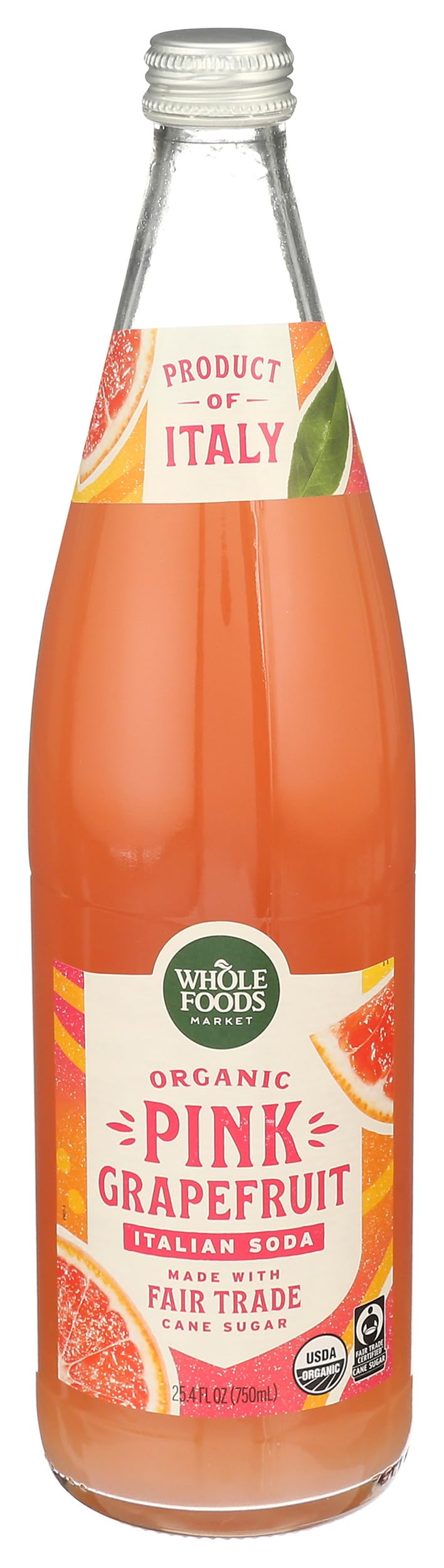 Organic Pink Grapefruit Italian Soda, 25.4 FZ