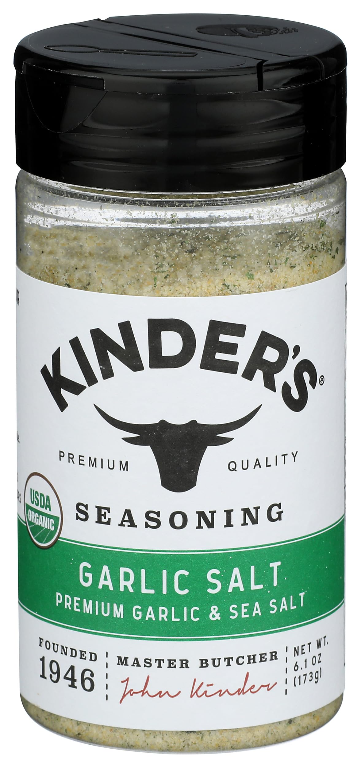 Kinders Organic Garlic Salt, 6.1 OZ