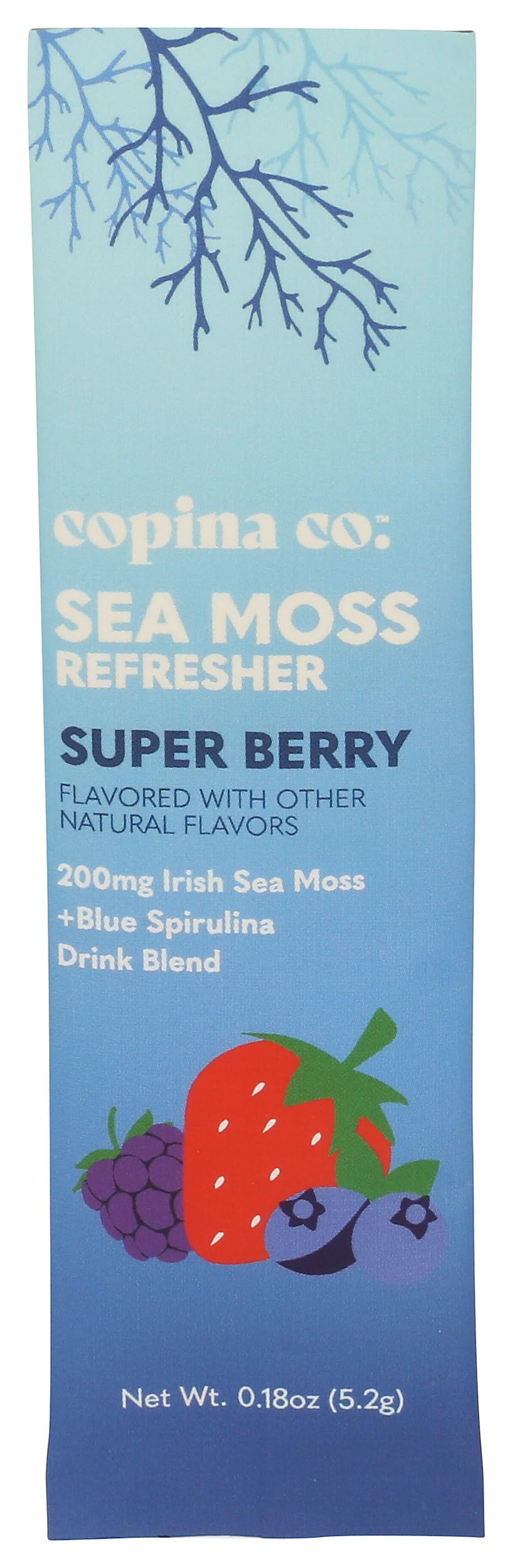 Copina Co Super Berry Sea Moss Refresher SGL, 0.18 OZ