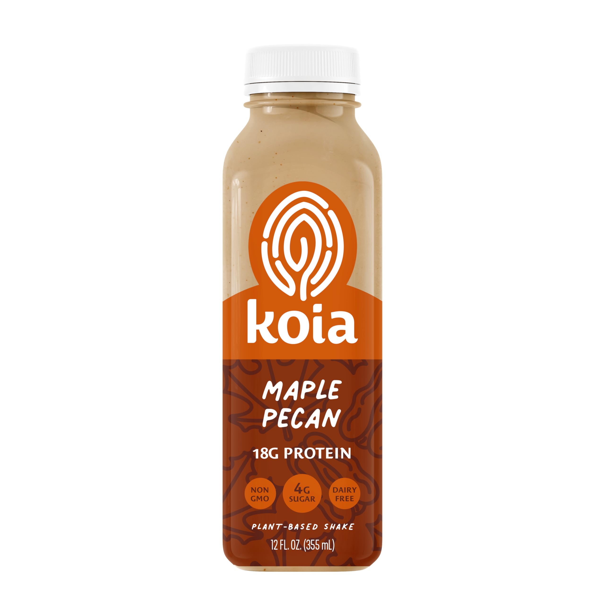 Koia - Maple Pecan - 18g Protein - Ready To Drink Plant Protein Shake - Low Sugar, Dairy Free, Gluten Free, Soy Free, Non GMO, Kosher, Vegan (12 Fl Oz)