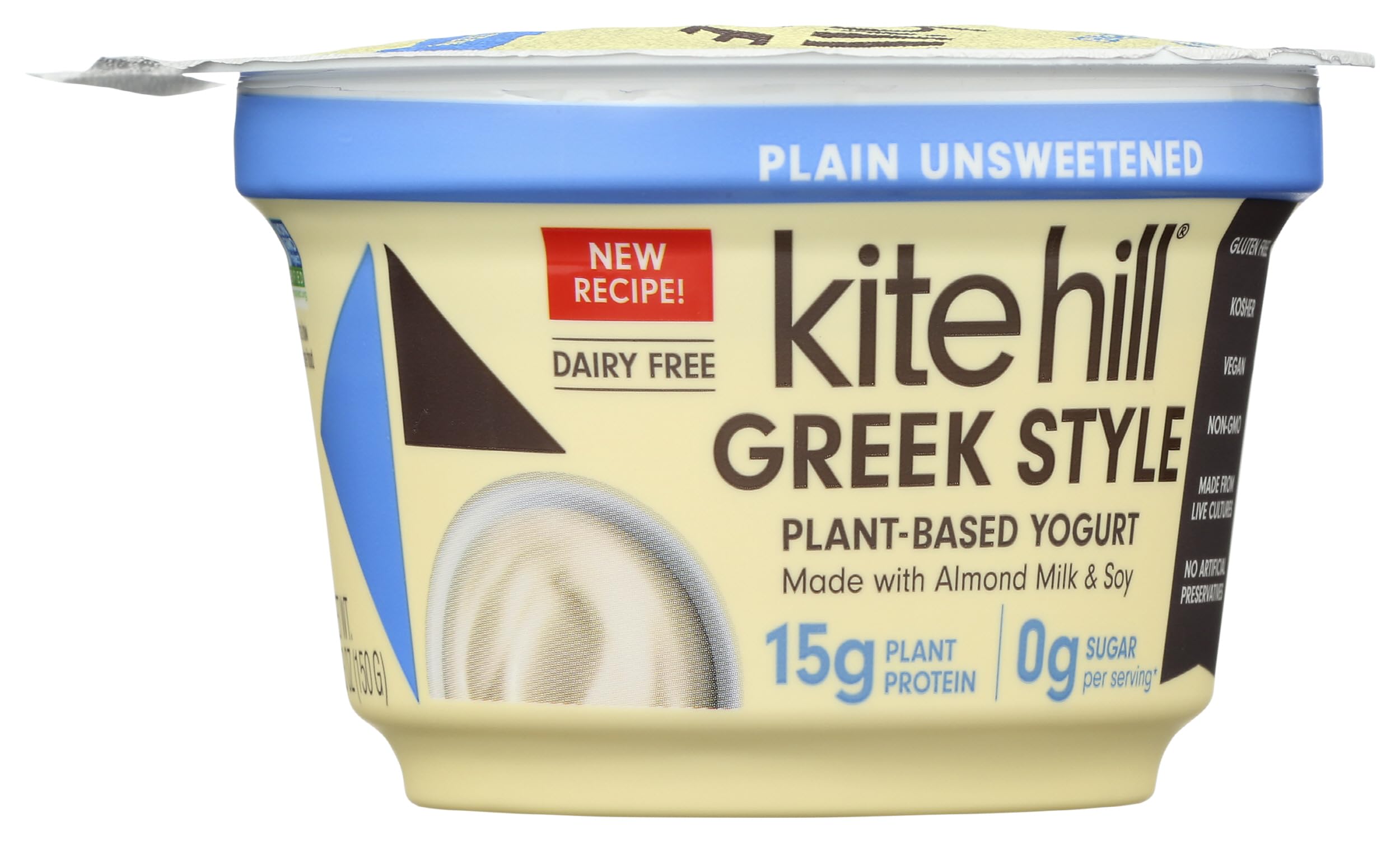Yogurt Plant Based Plain Unsweetened, 5.3 Ounce