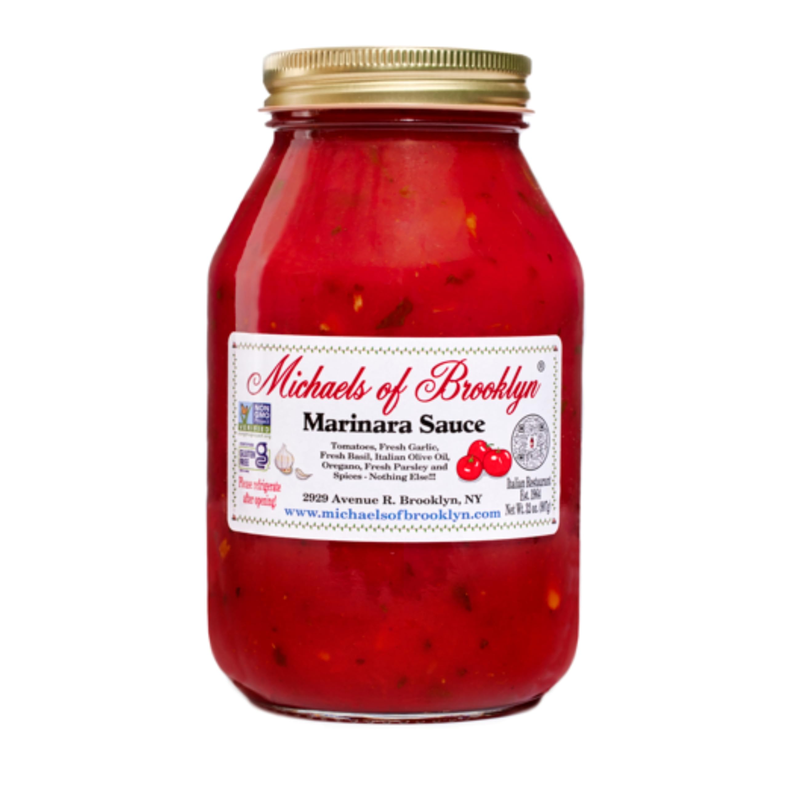 Michaels Of Brooklyn Sauce Pasta Marinara, 32 Ounce