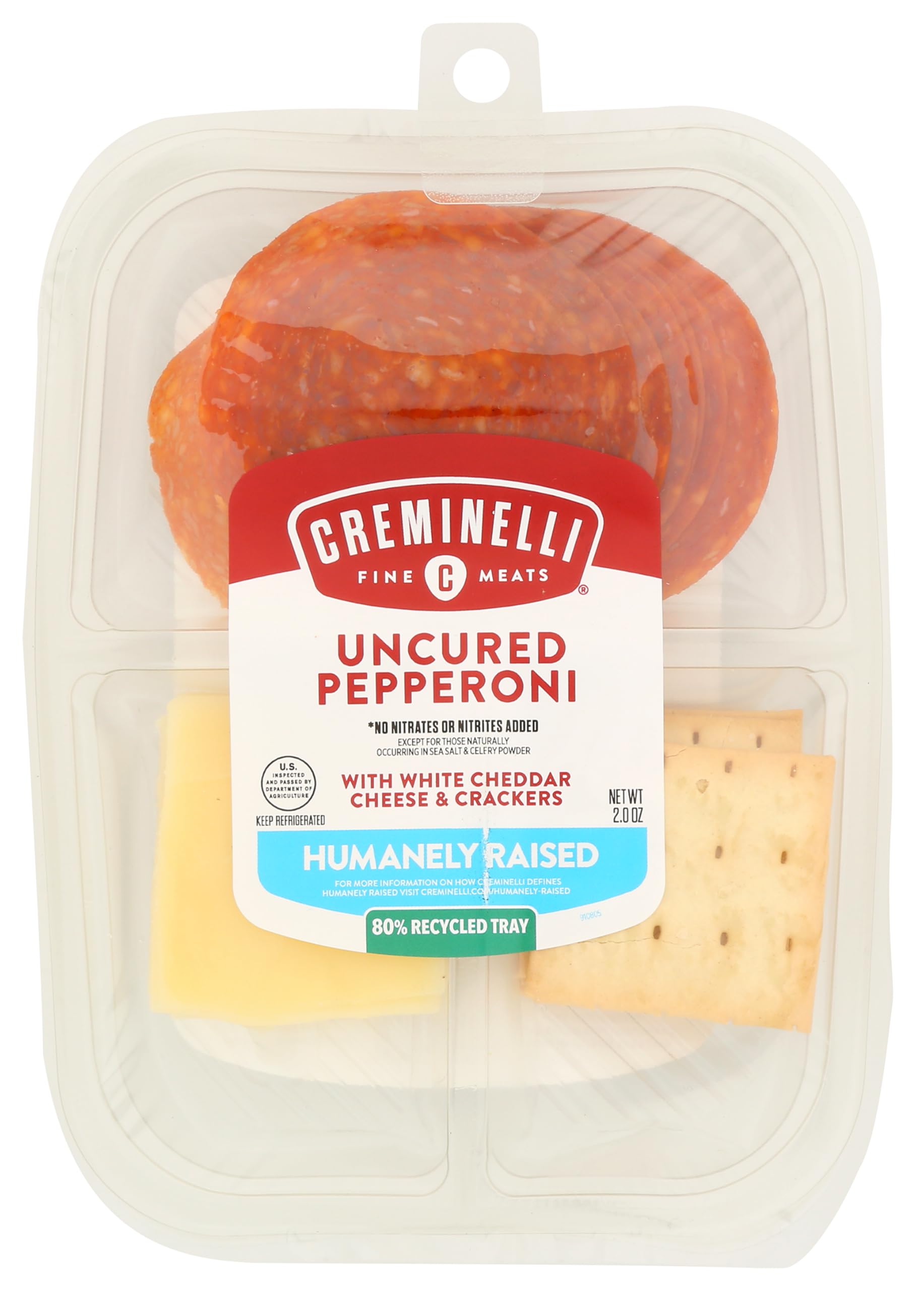 Pepperoni With White Cheddar & Crackers, 2 Ounce
