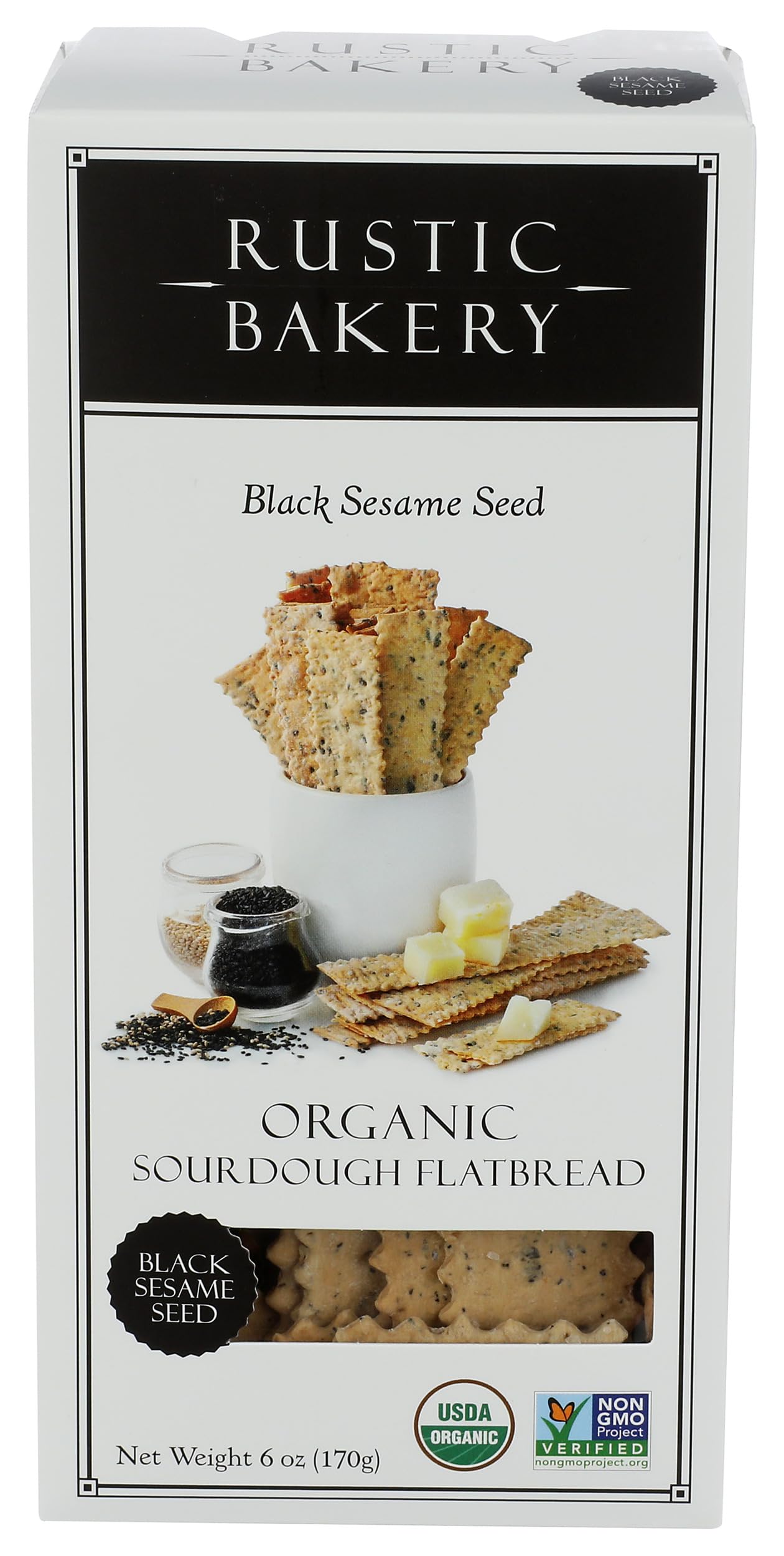 Flatbread Black Sesame Organic, 6 Ounce