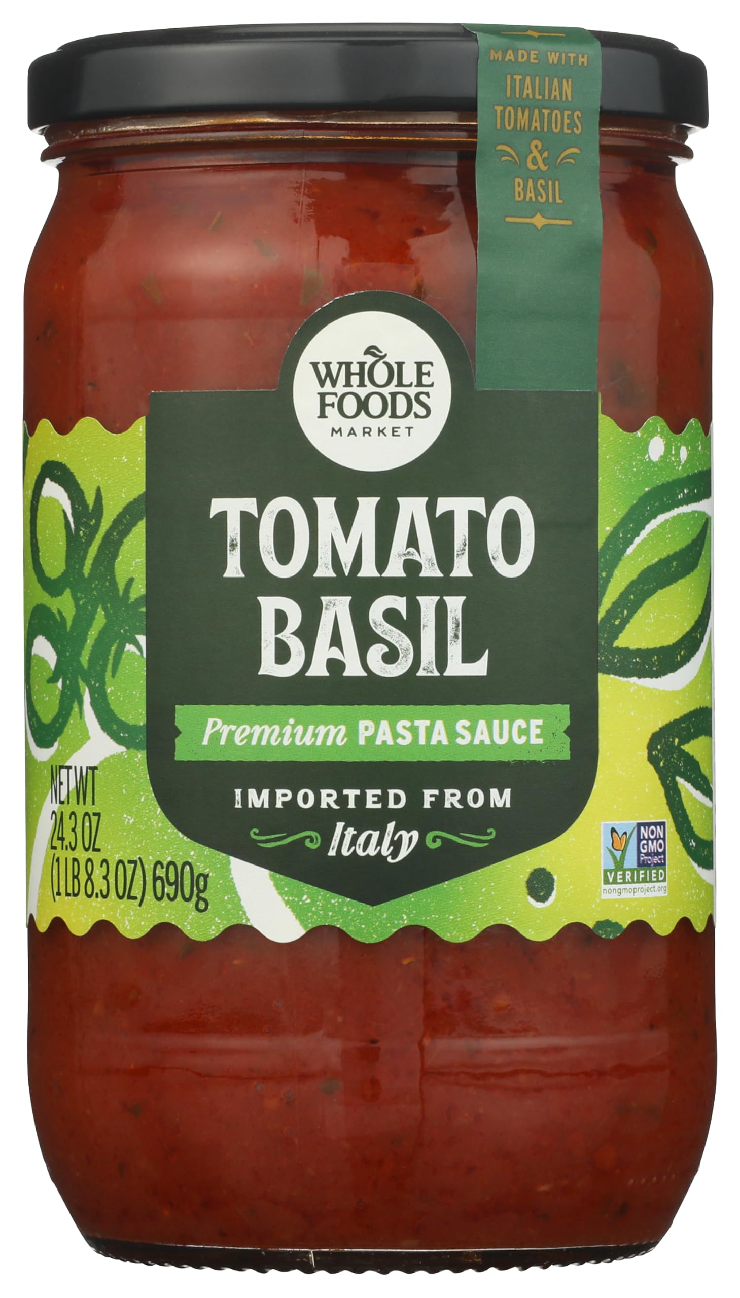 Whole Foods Market Tomato Basil Pasta Sauce, 24.3 OZ
