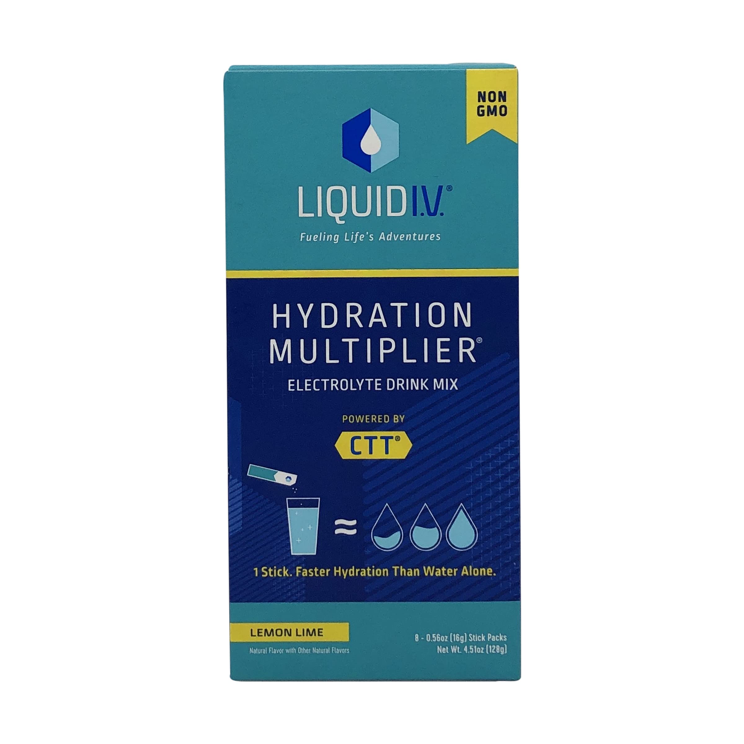 Liquid IV Lemon Hydration Drink Mix 8 Count, 0.56 OZ