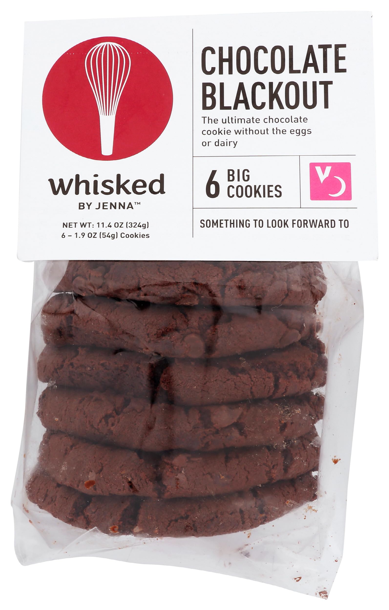 Whisked Chocolate Blackout Cookies 6 Count, 10.4 OZ