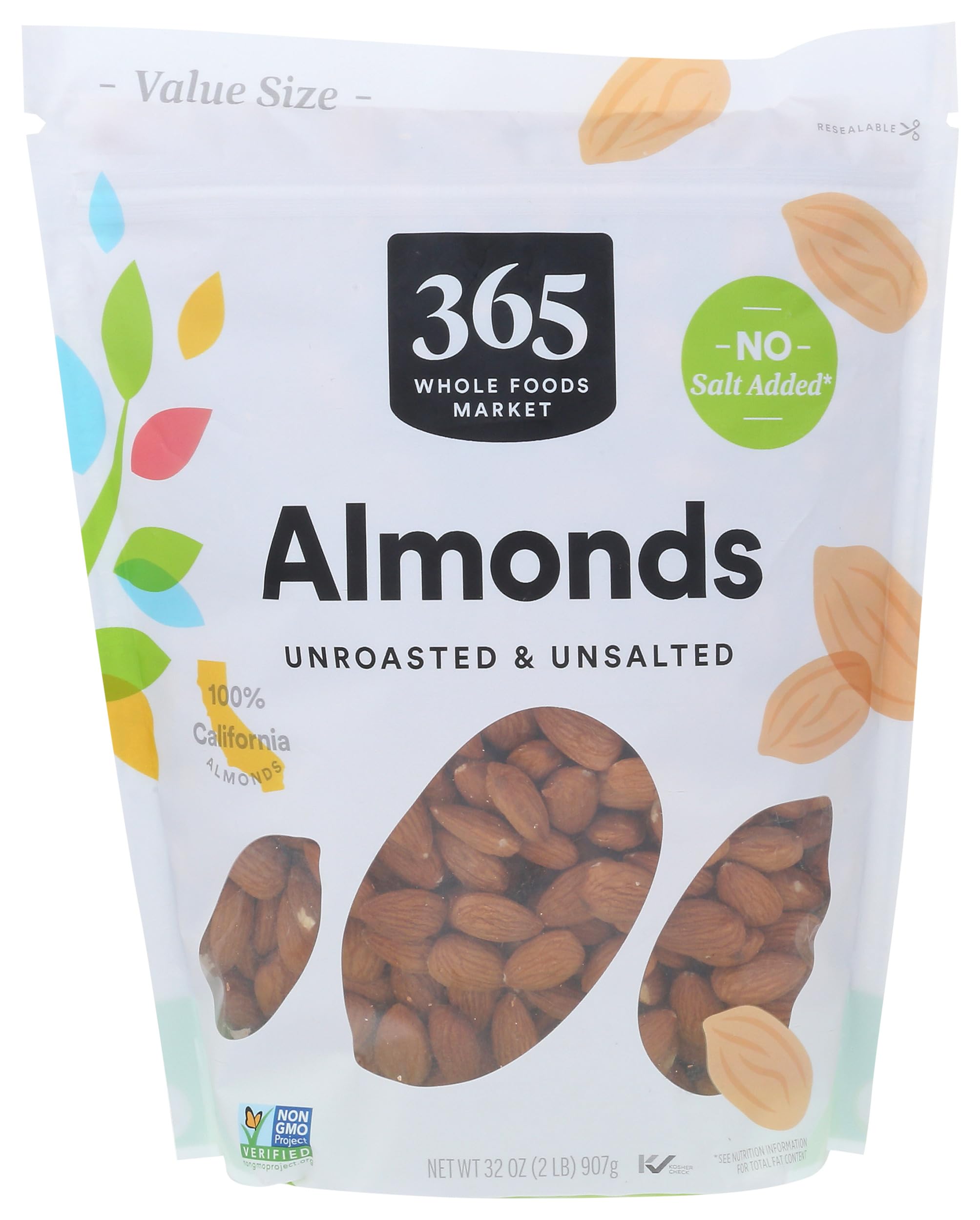 365 by Whole Foods Market Raw California Almonds, 32 Ounce