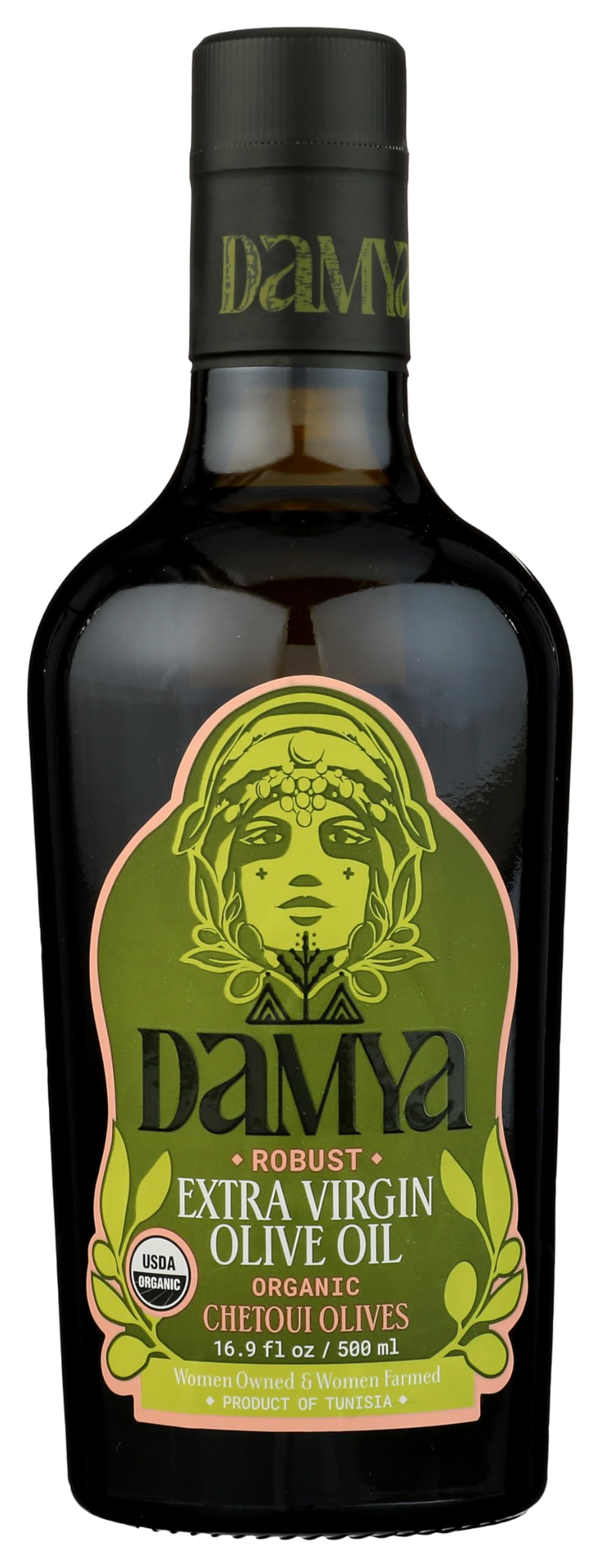 Damya Organic Robust Extra Virgin Olive Oil, 16.9 FZ