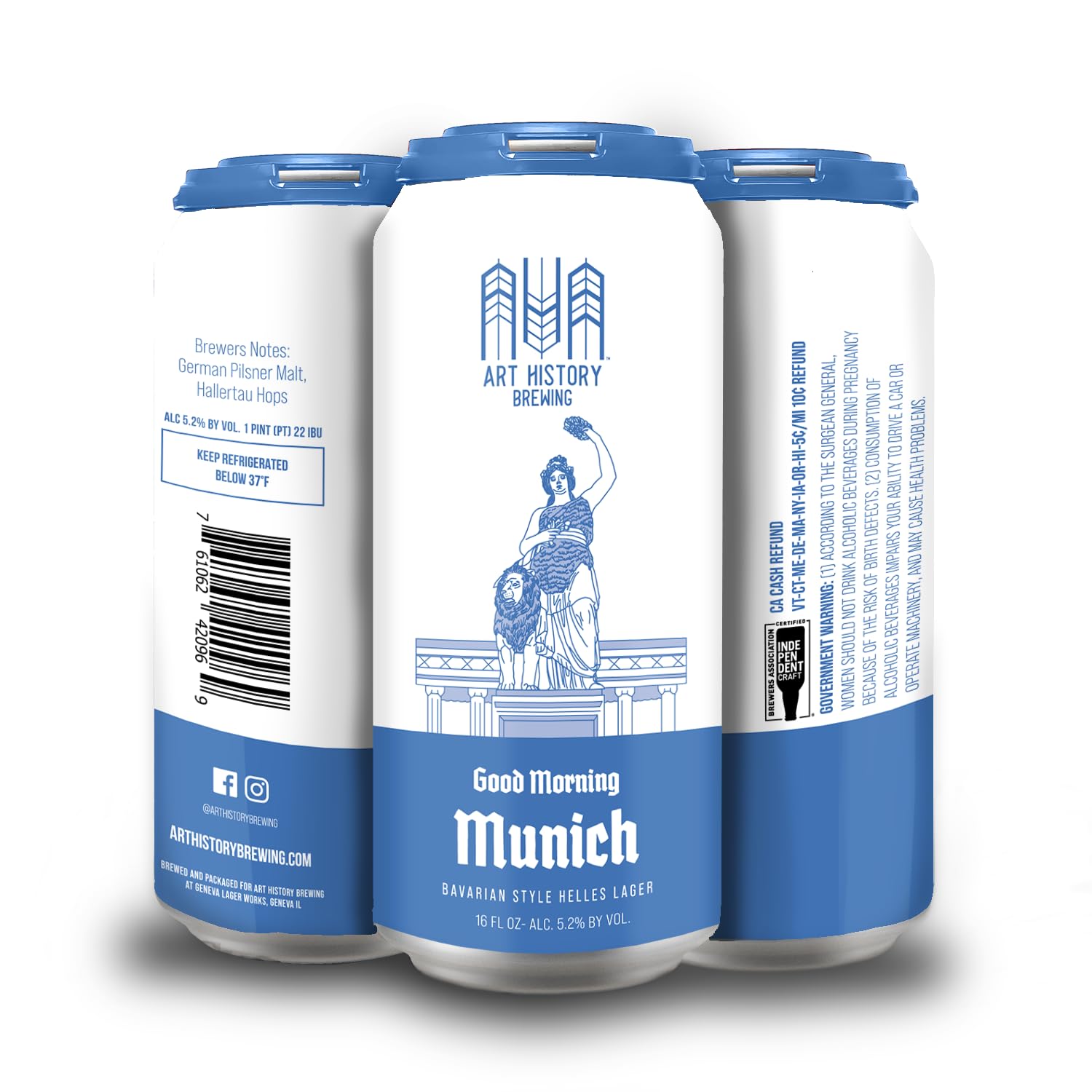 Lager Helles Good Morning Munich, 4pk, 16 Fl Oz Cans