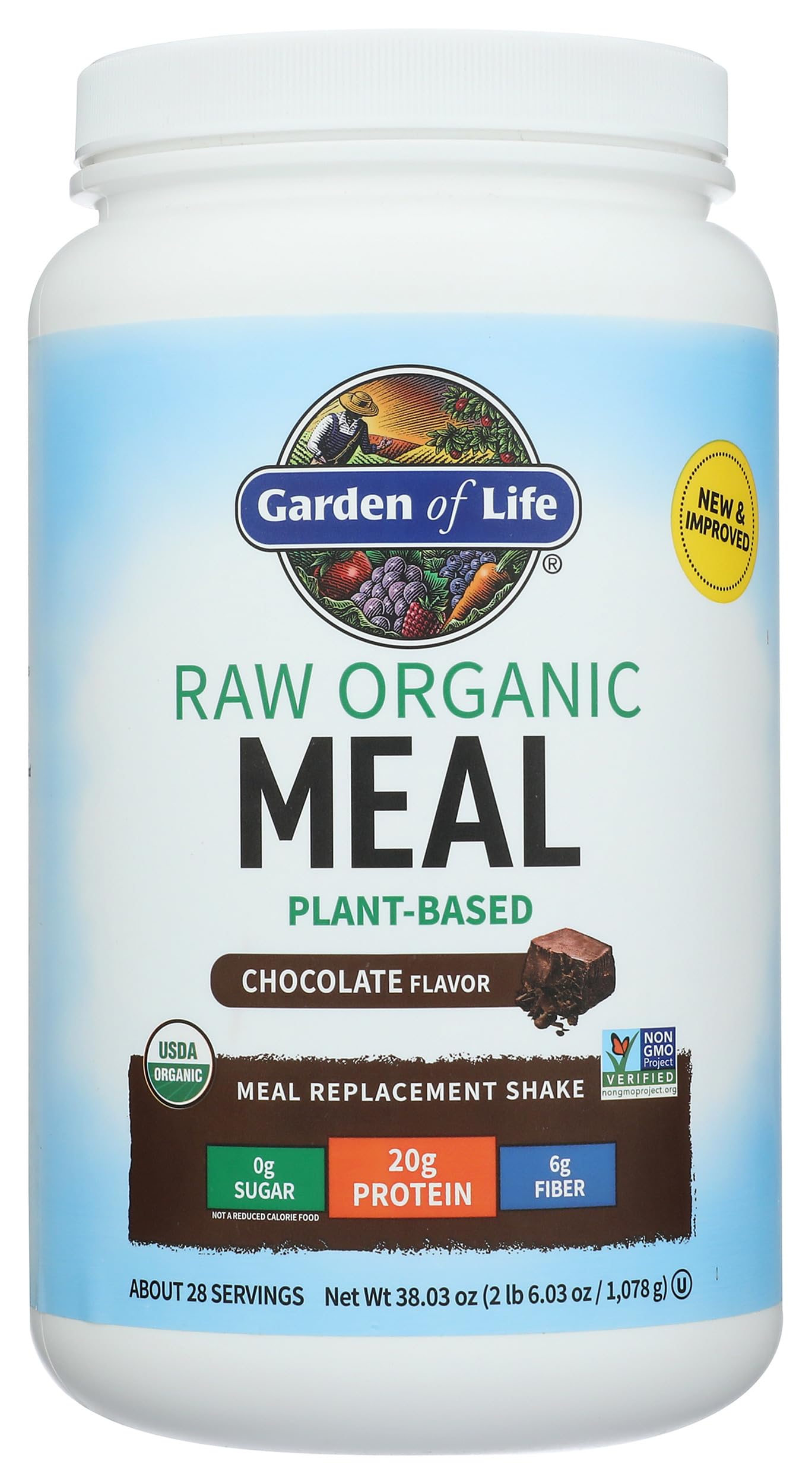 Garden Of Life, Meal Raw Chocolate Organic, 35.9 Ounce