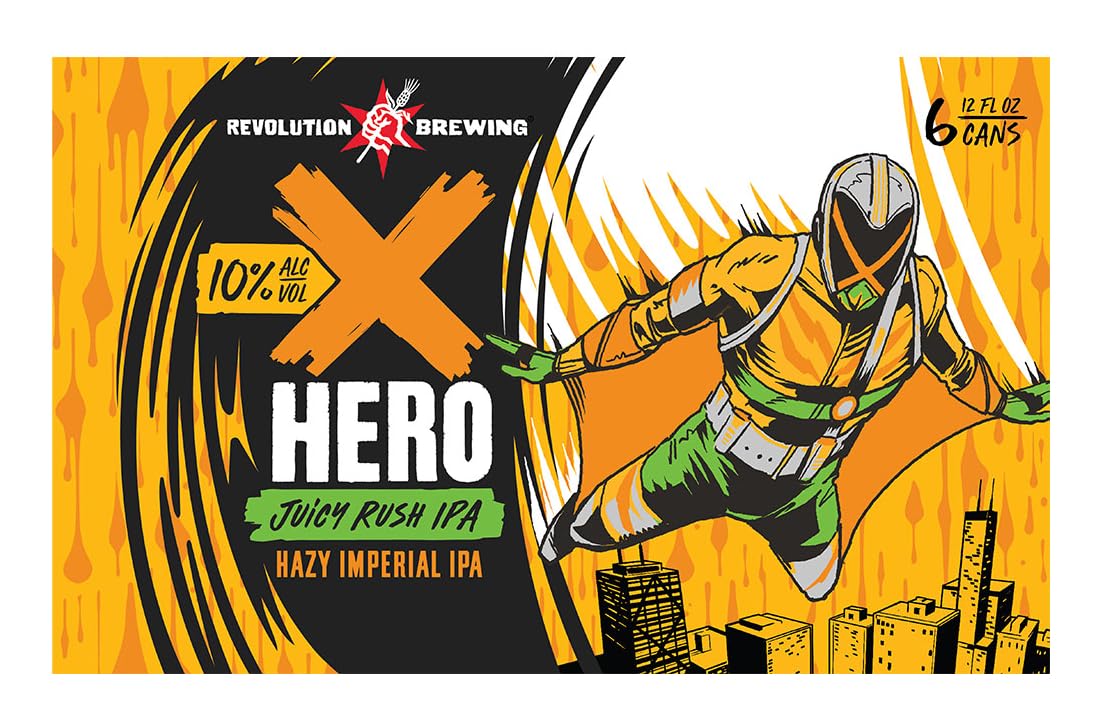 IPA Imperial Hazy X Hero, 6pk, 12 Fl Oz Cans