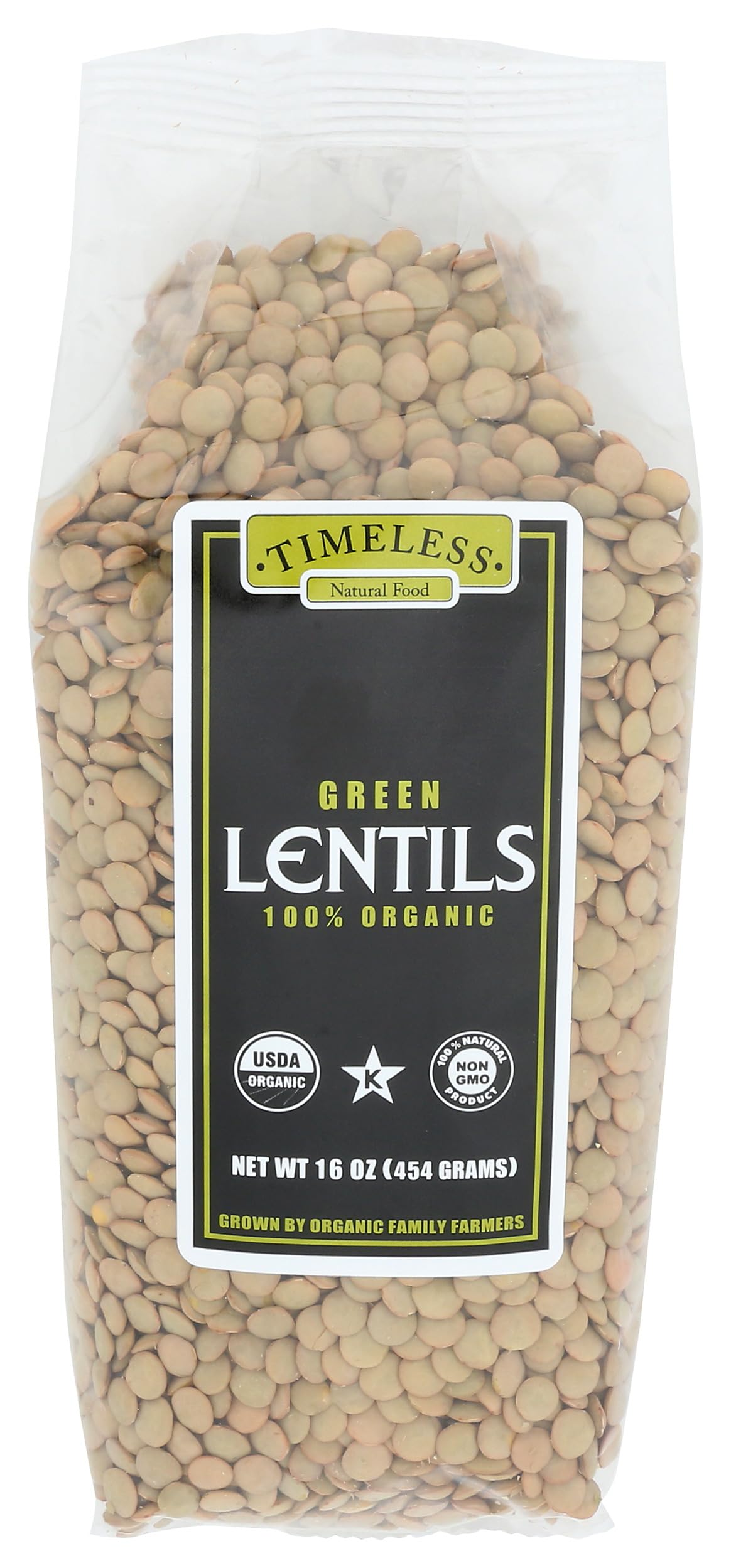 Timeless Organic Green Lentils, 16 OZ