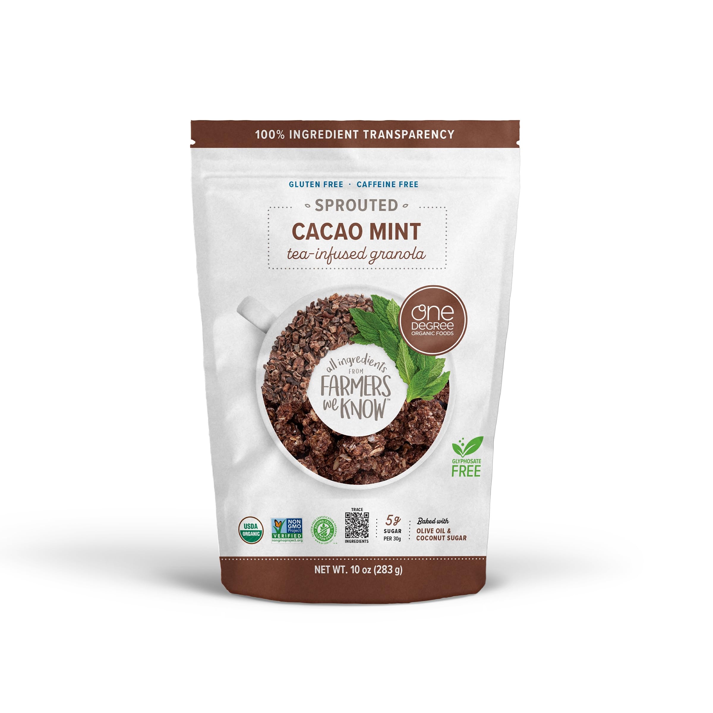 Granola Tea Infused Cacao Mint Tea, 10 Ounce