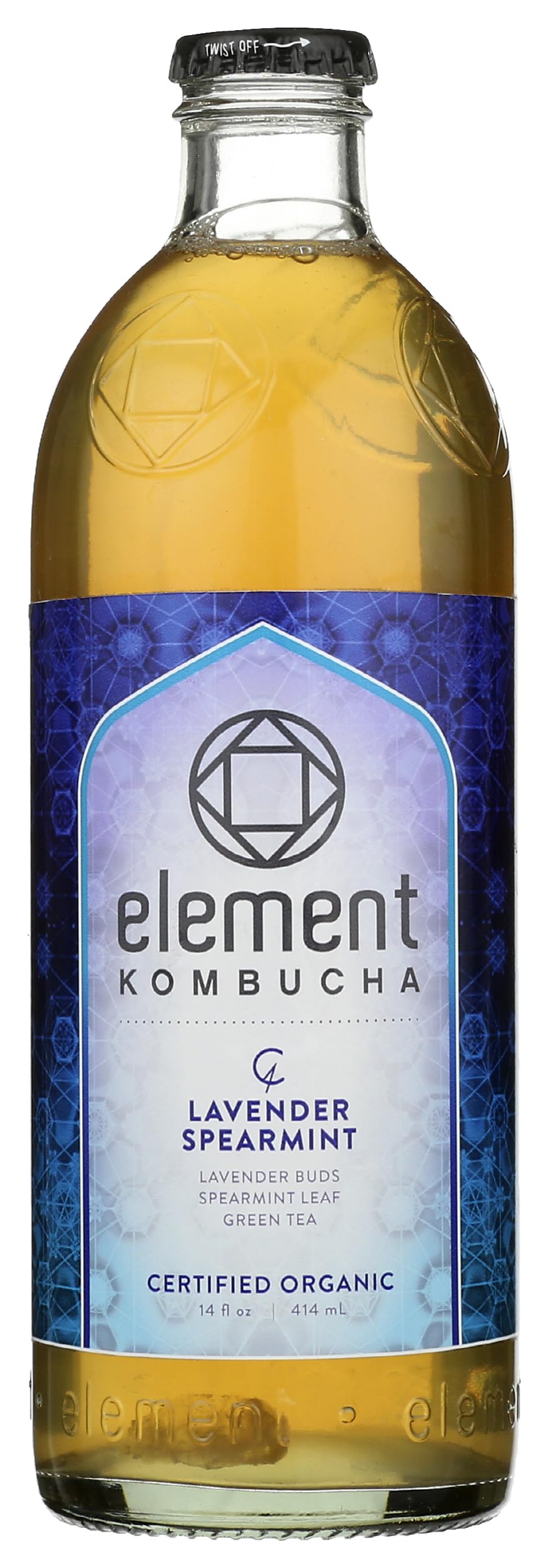 Element Kombucha Organic Lavender Spearmint Kombucha, 16 FZ
