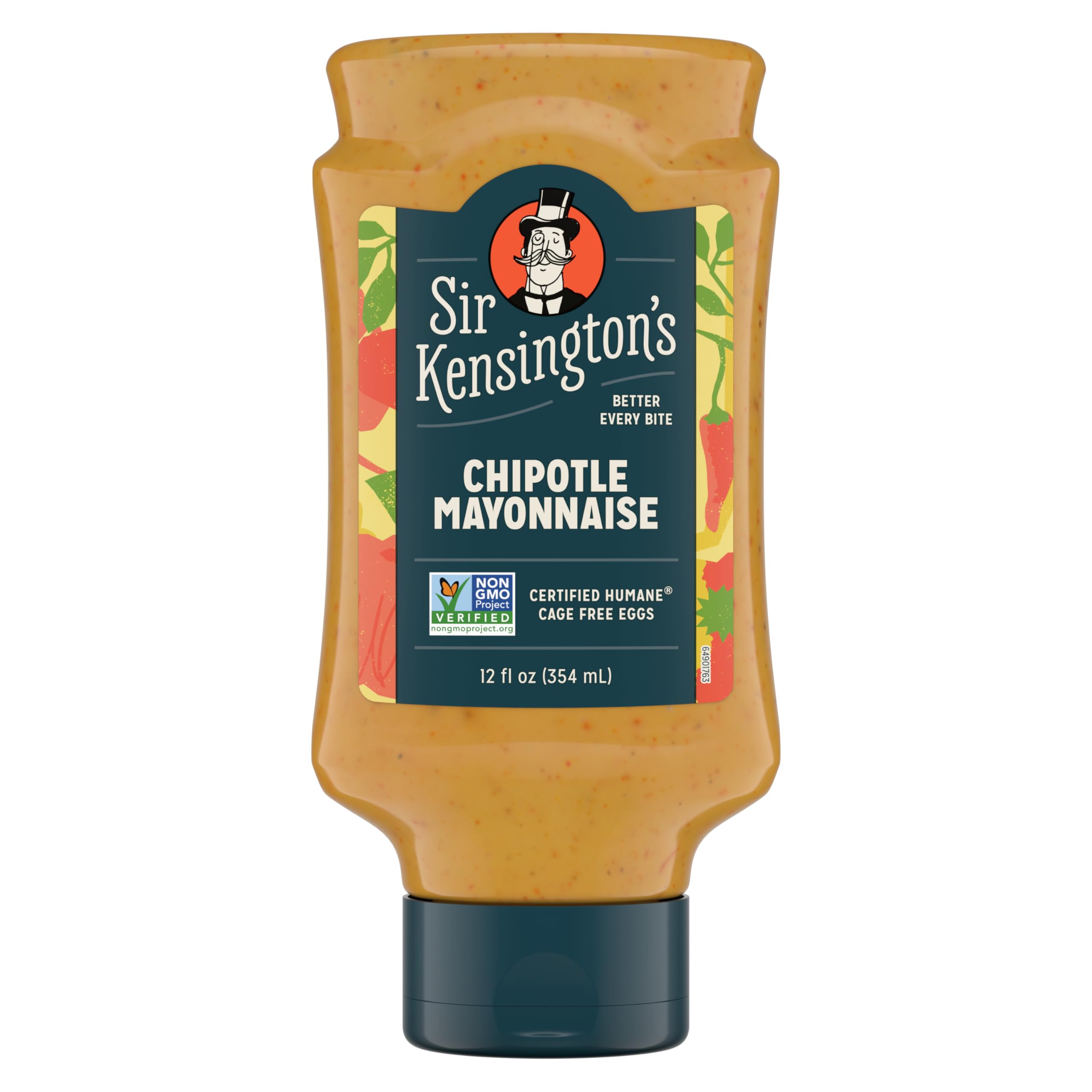 Sir Kensington's Chipotle Mayonnaise 12 oz, Spicy Mayo, Sushi & Tacos 1PK | For sandwiches, dips, dressings and simple meals; gluten-free; Non-GMO Project Verified; 12 oz.