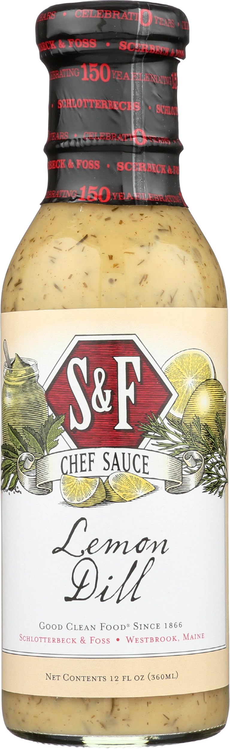 Schlotterbeck & Foss Lemon Dill Sauce, 12 FZ