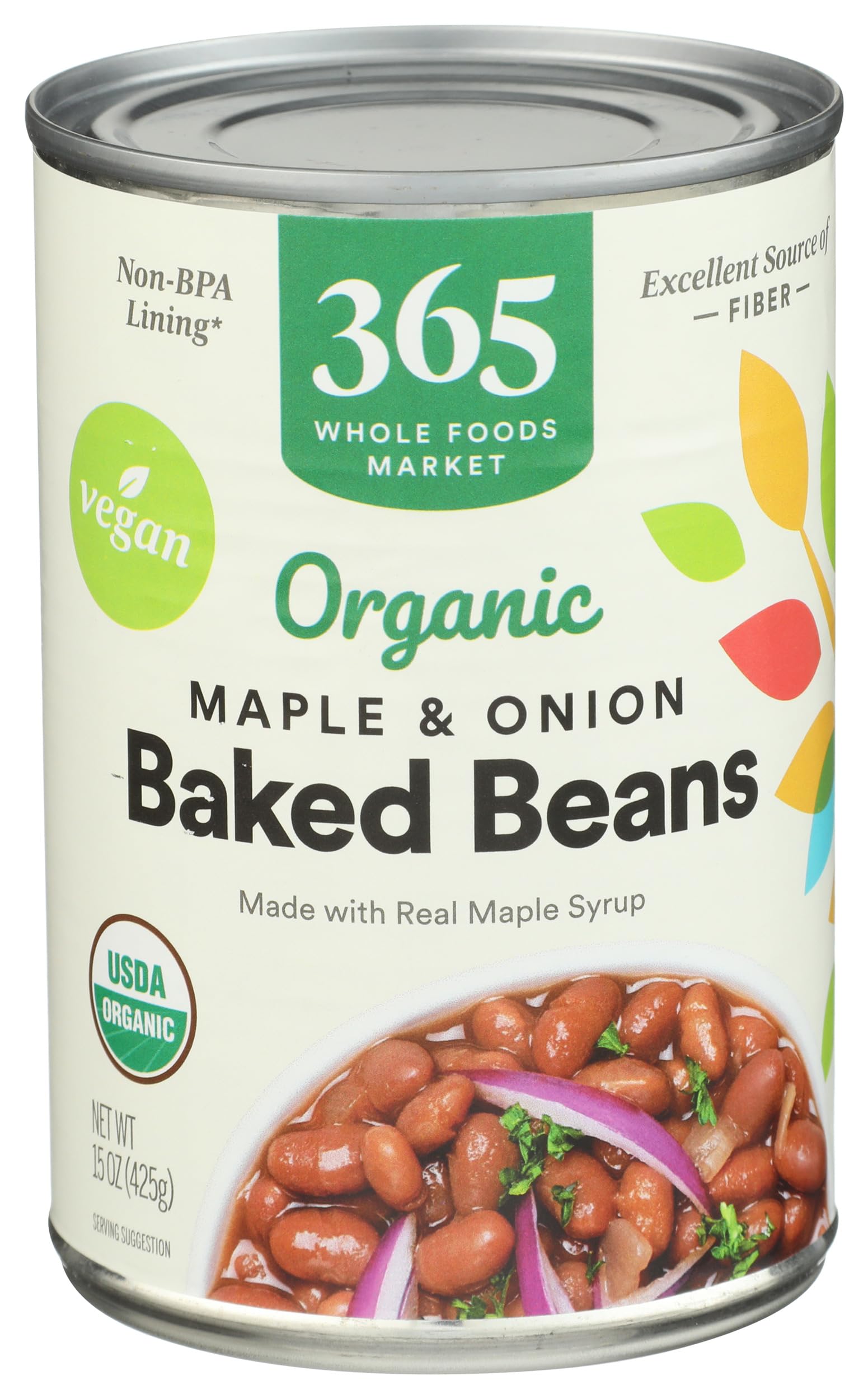 365 By Whole Foods Market, Organic Baked Beans, Maple With Onion, 15 Ounce
