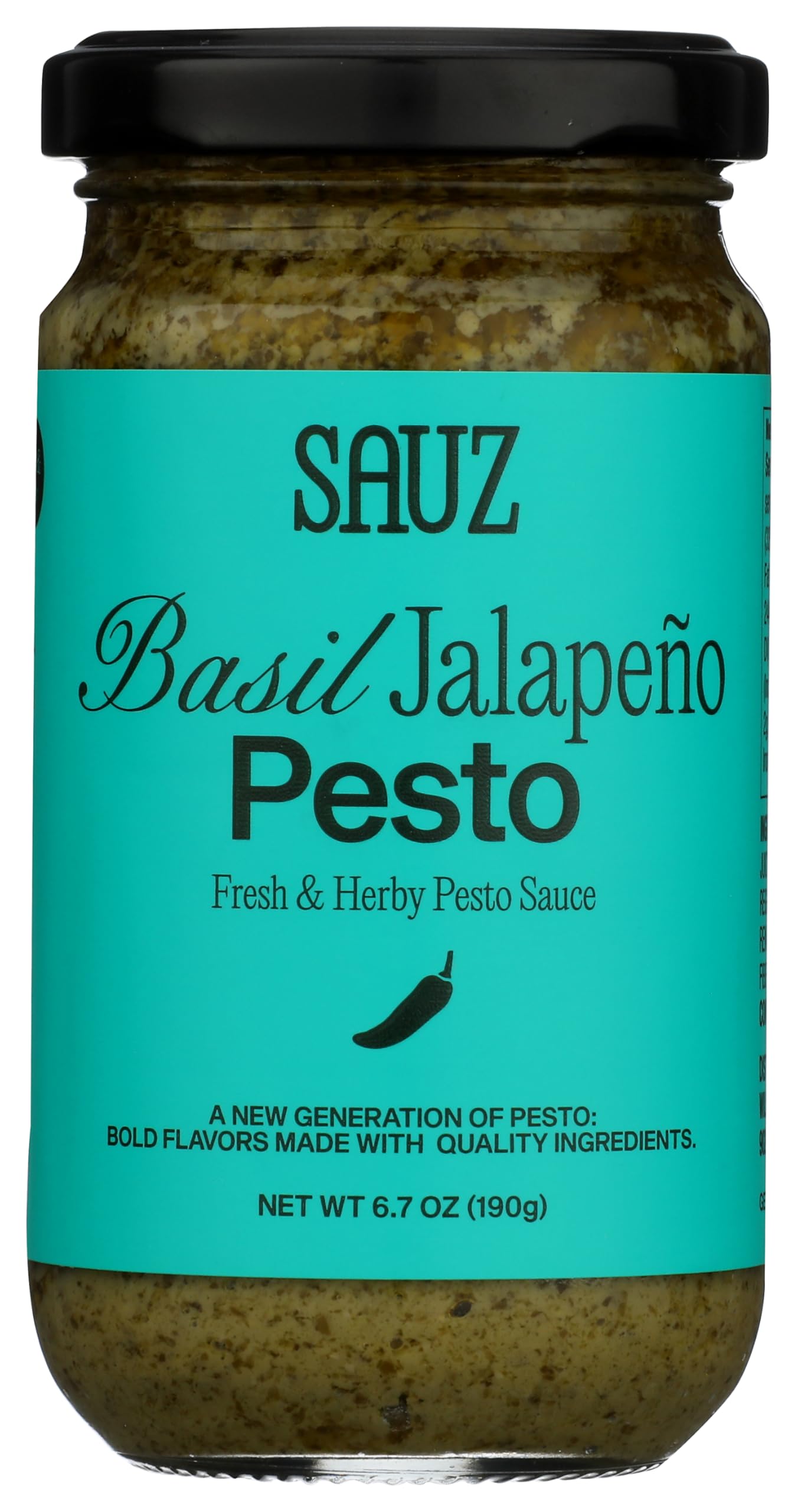 Sauz Jalapeno Basil Pesto, 6.7 Ounce
