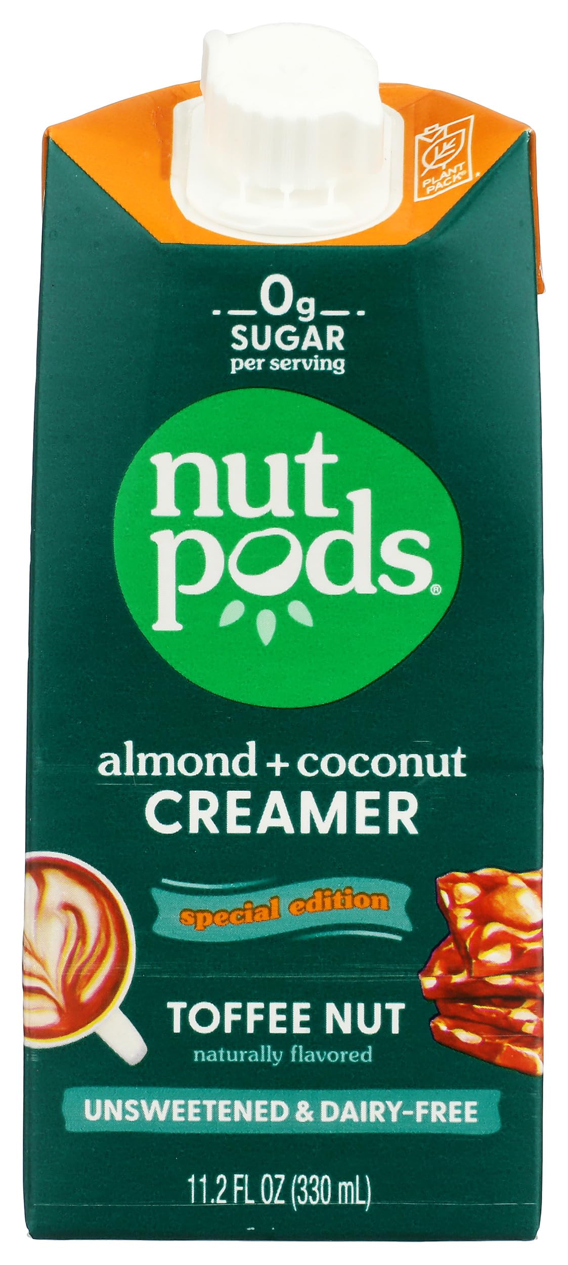 Nutpods Toffee Nut Almond Coconut Creamer, 11 Fl Oz