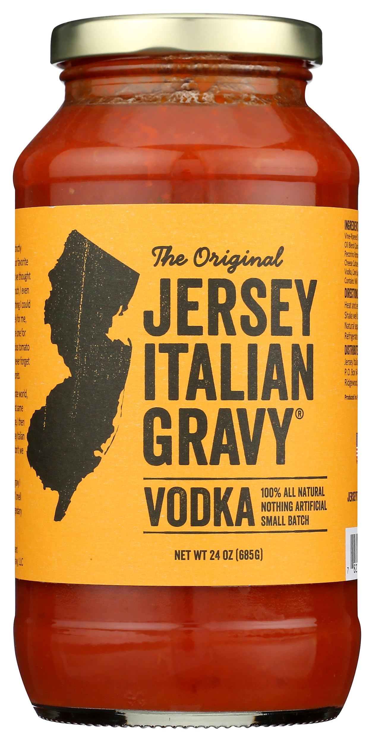 Jersey Italian Gravy Sauce Vodka, 24 Ounce